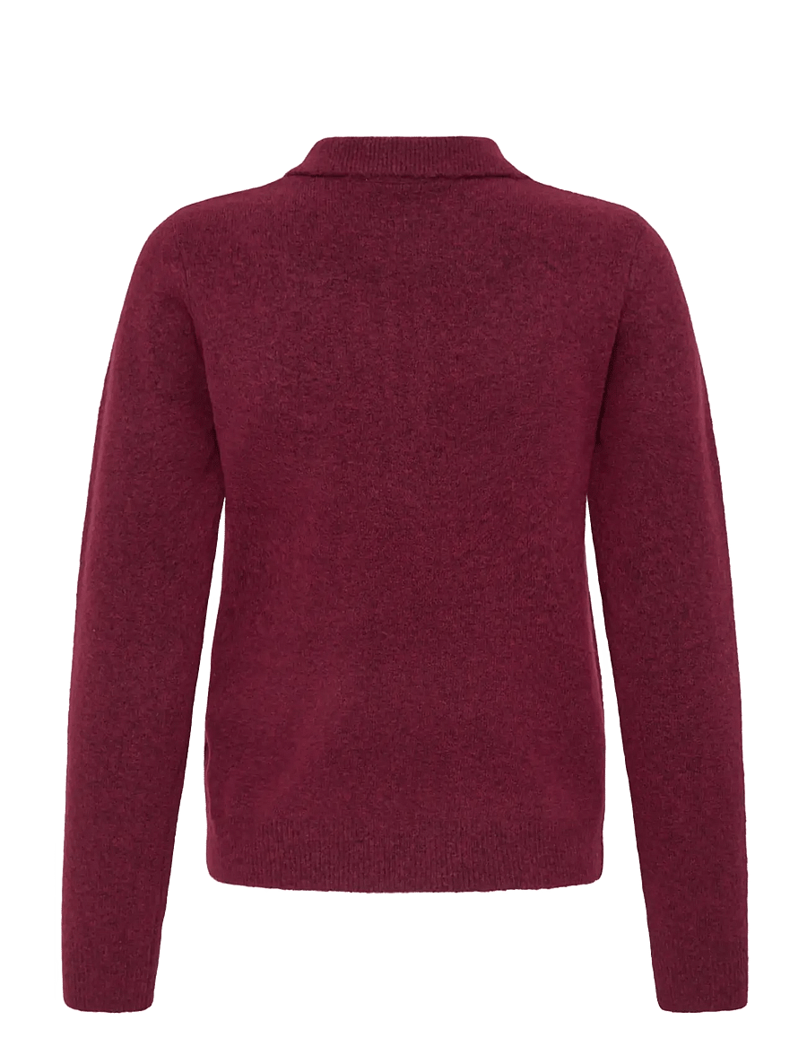 ICHI - IHDASILA POLO LS - pullover - rhododendron harlekin - 2