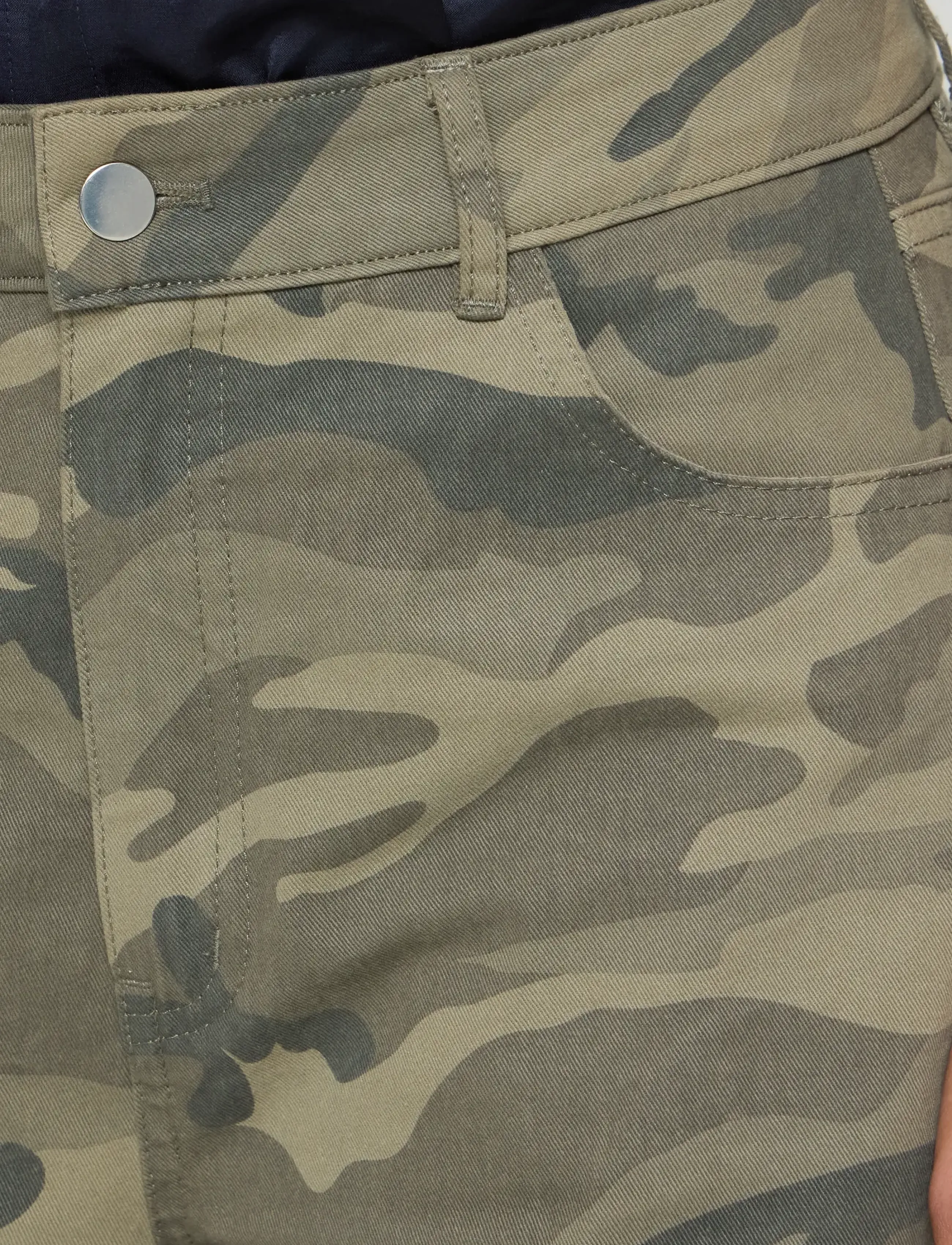 ICHI - IHXCARMOCA PA - hosen mit geradem bein - camo green - 4