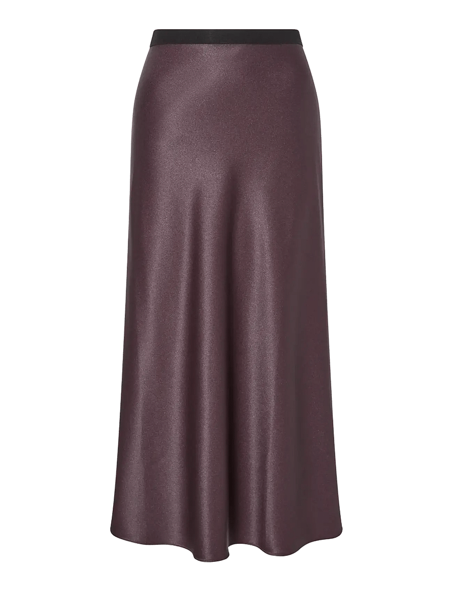 Ida Sjöstedt - CAT SKIRT - satiinseelikud - deep plum - 1