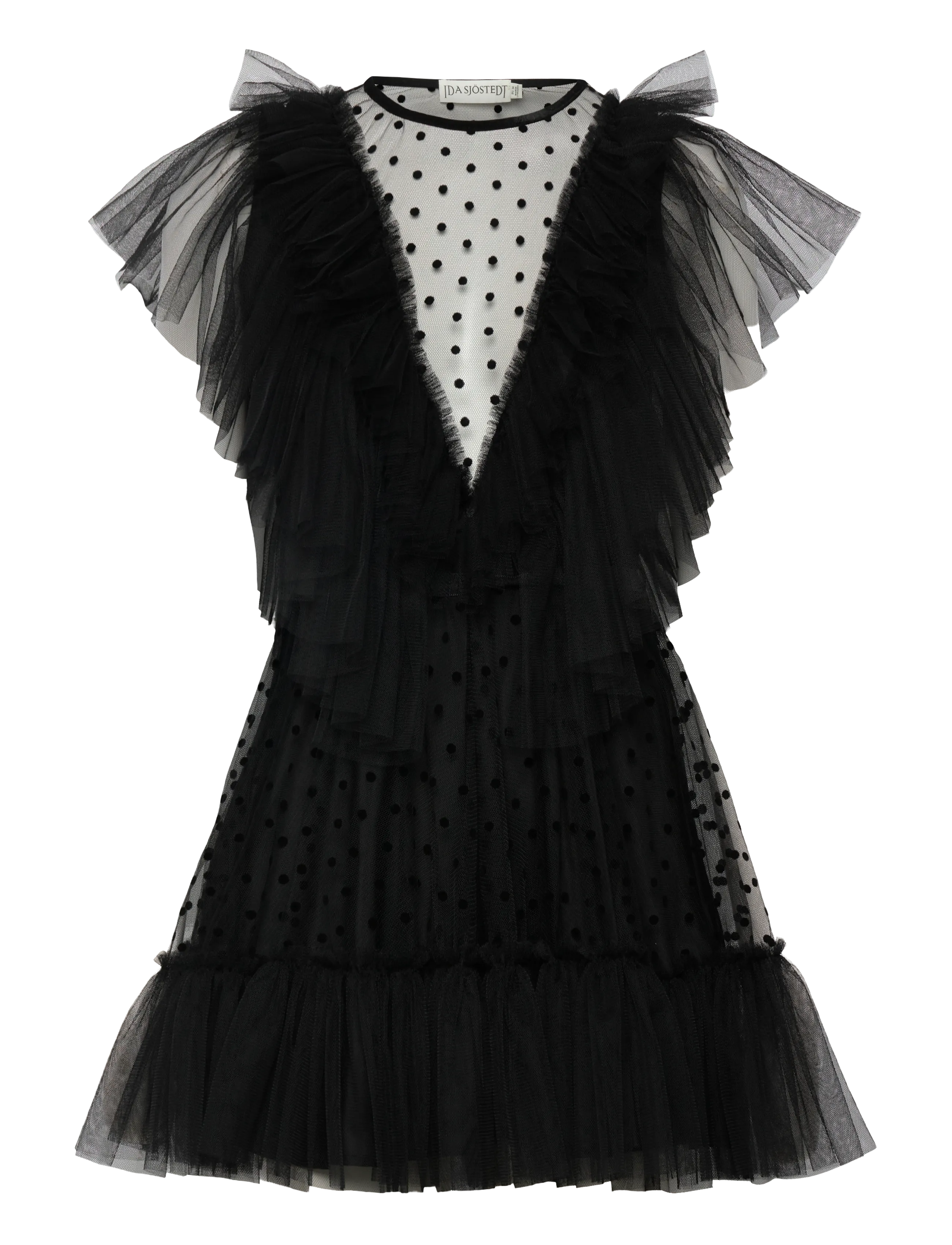 Ida Sjöstedt ISTNATHALIE DRESS - Minikleidid - BLACK / black