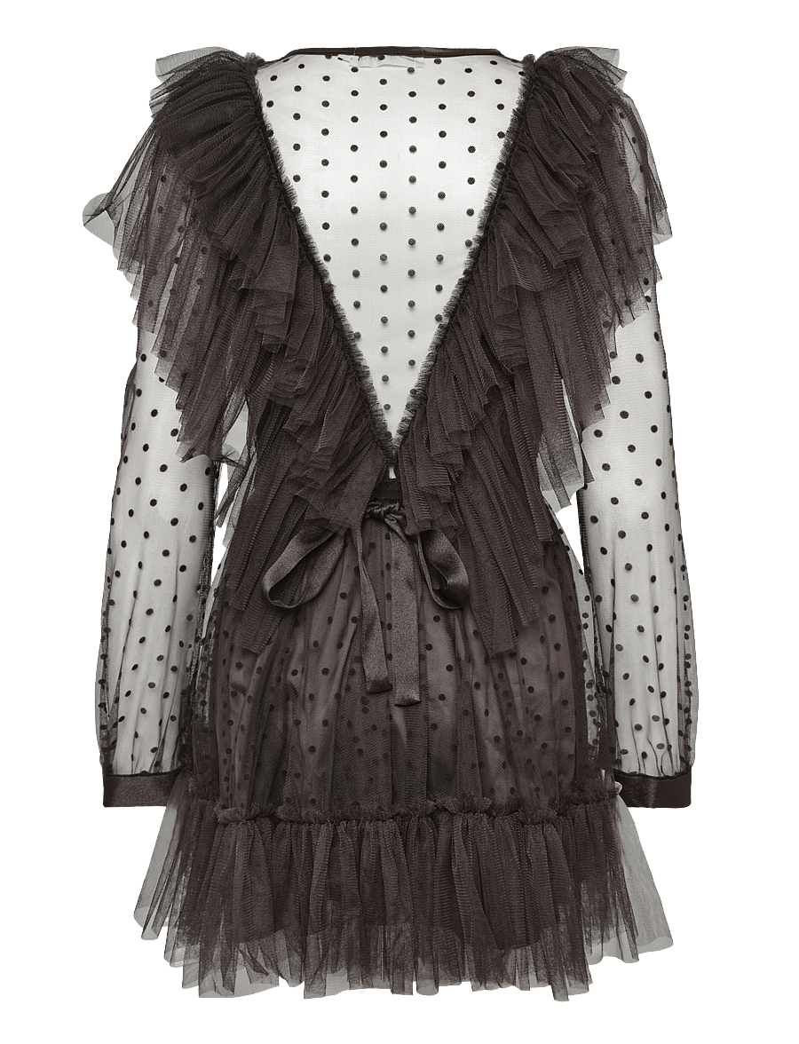 Ida Sjöstedt - PAIGE DRESS - pidulikud kleidid - dark brown - 2