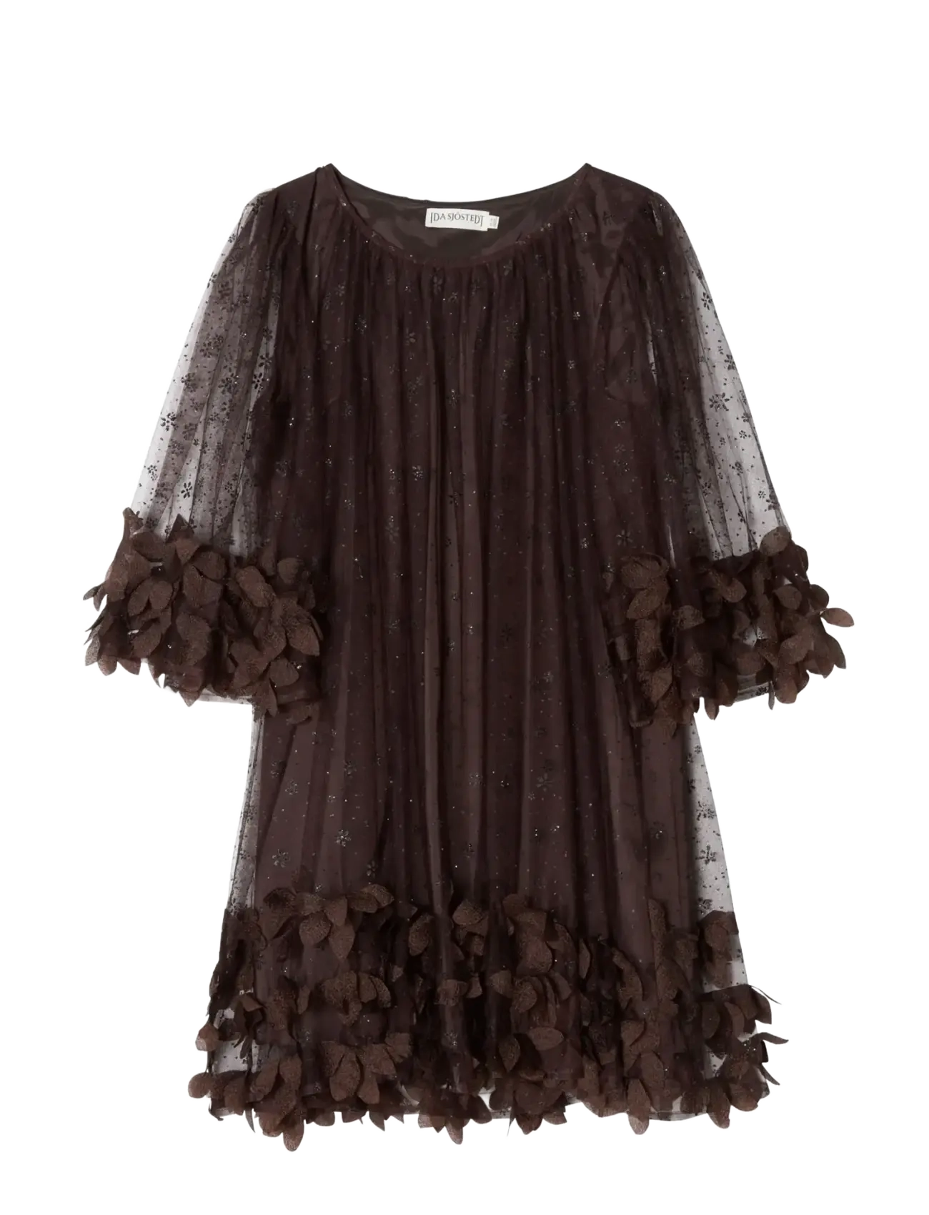 Ida Sjöstedt - RIVER DRESS - dark brown/black glitter - 1
