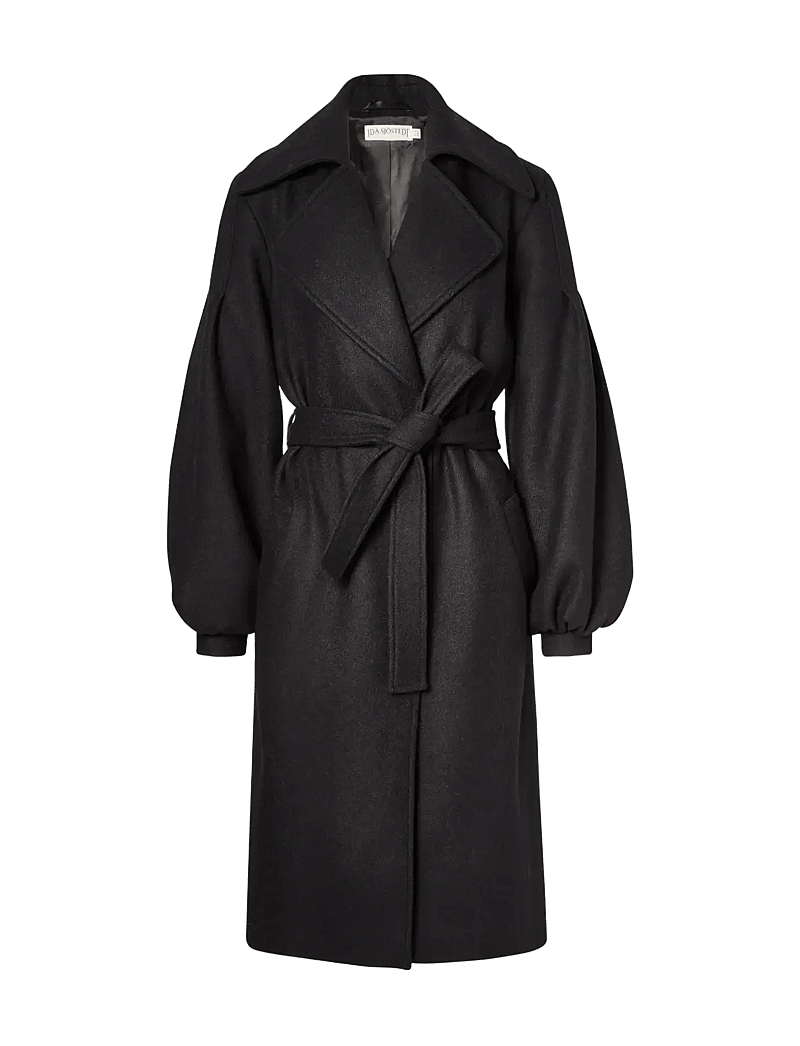 Ida Sjöstedt - COLETTE COAT - uldfrakker - black - 1