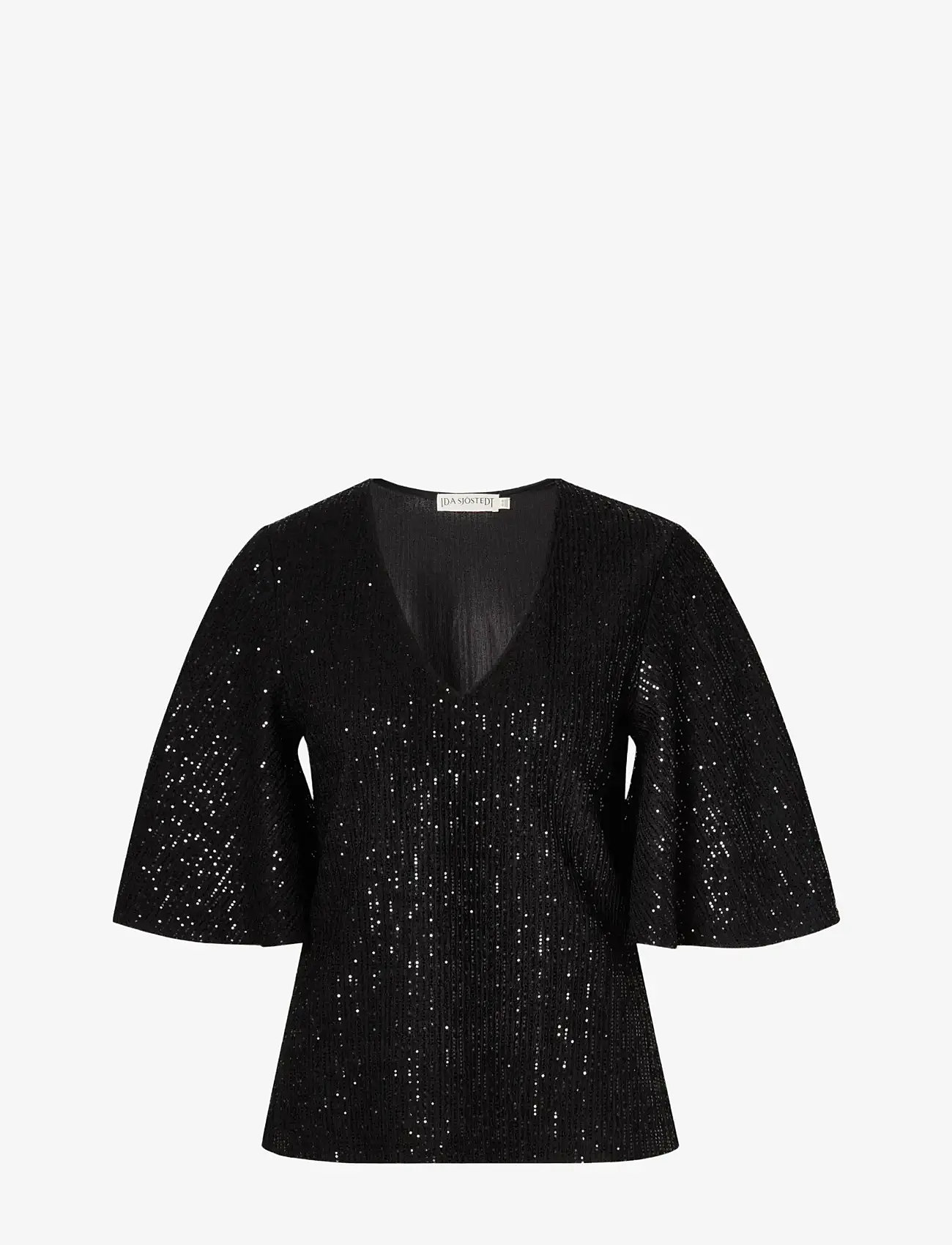 Ida Sjöstedt - MYRA TOP - peopluusid - black shimmer - 0