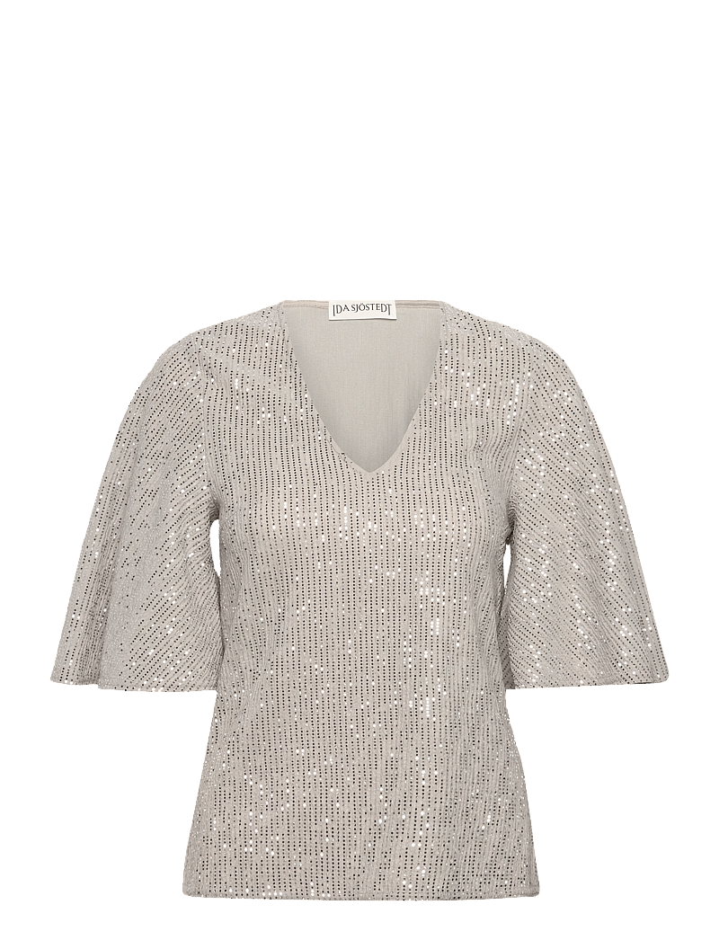 Ida Sjöstedt - MYRA TOP - speciella tillfällen - greige silver - 1