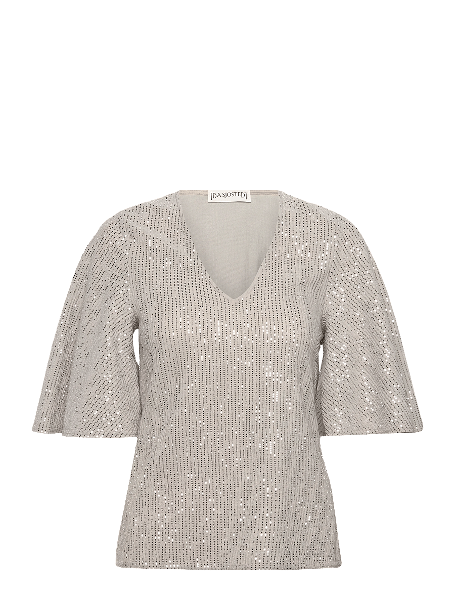Ida Sjöstedt - MYRA TOP - særlige begivenheder - greige silver - 1