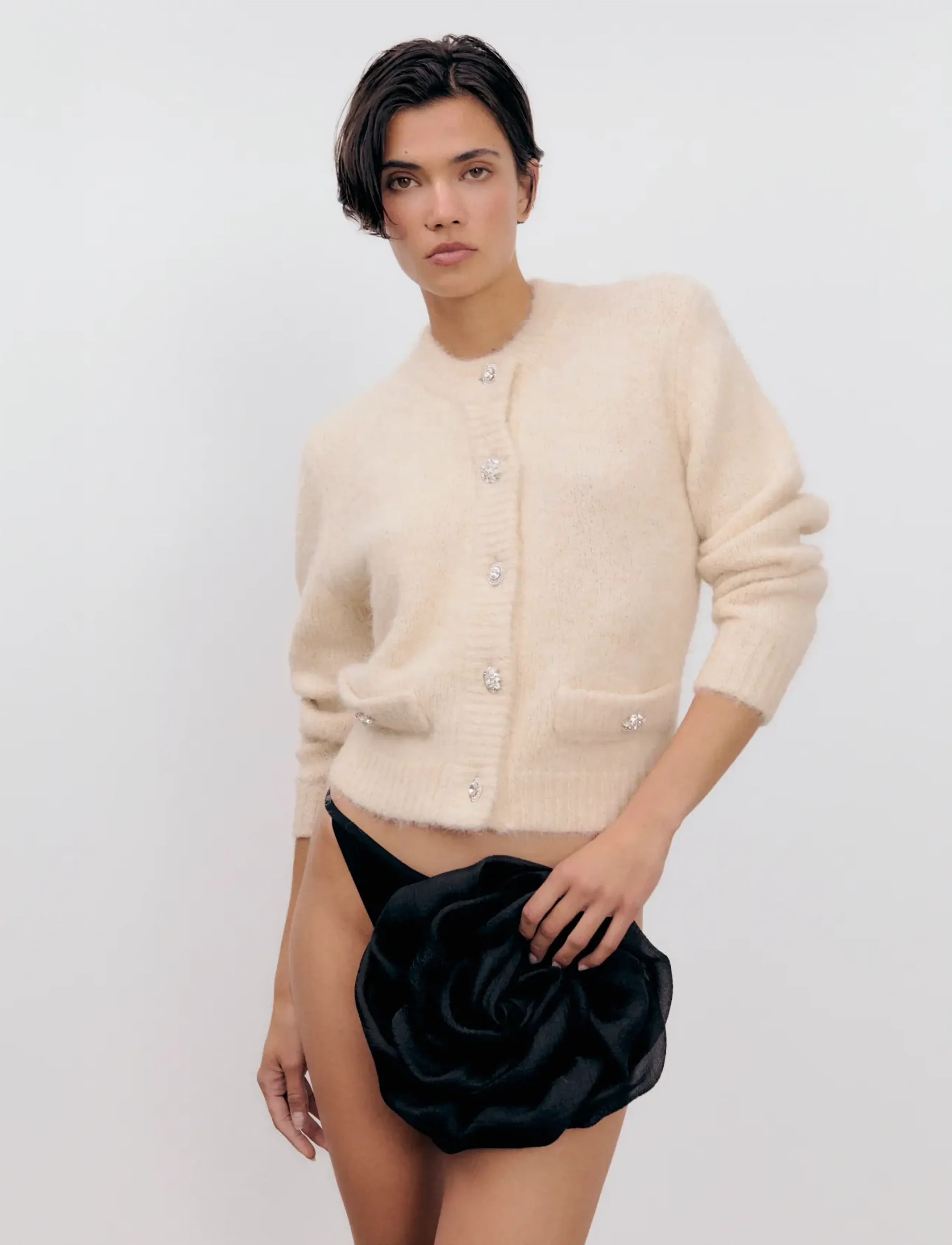 Ida Sjöstedt Kristin Cardigan, 40, Cream, Strik > Cardigans, Dame