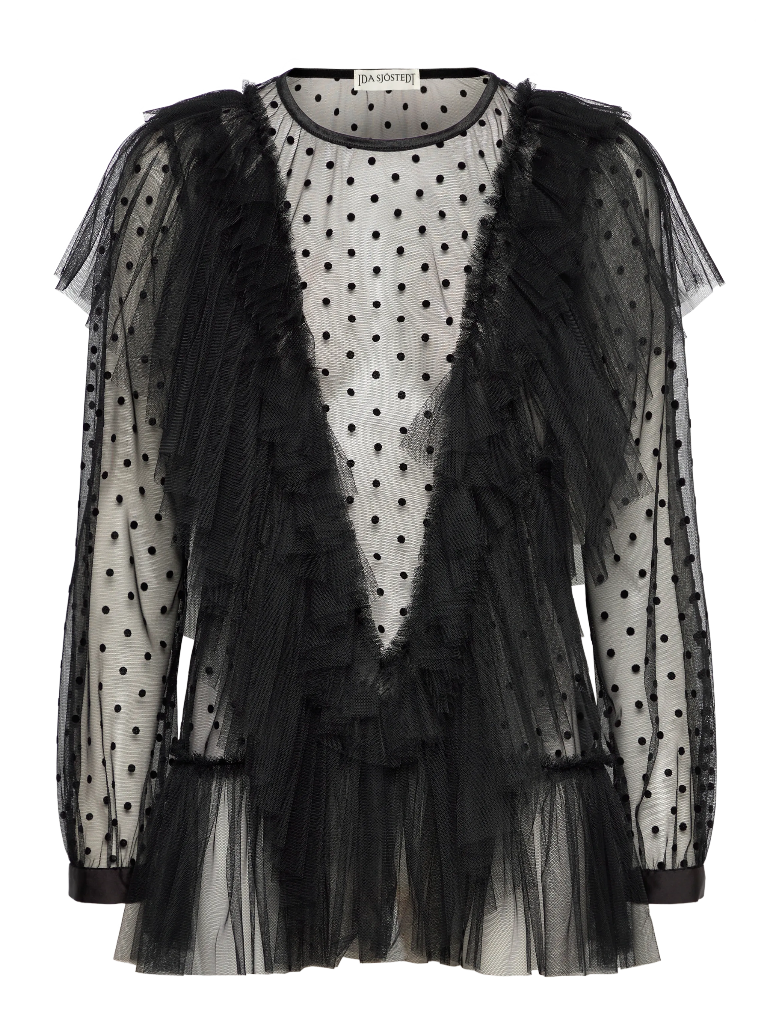 Ida Sjöstedt ISTNATASHA TOP - Ida Sjöstedt - BLACK DOT / black