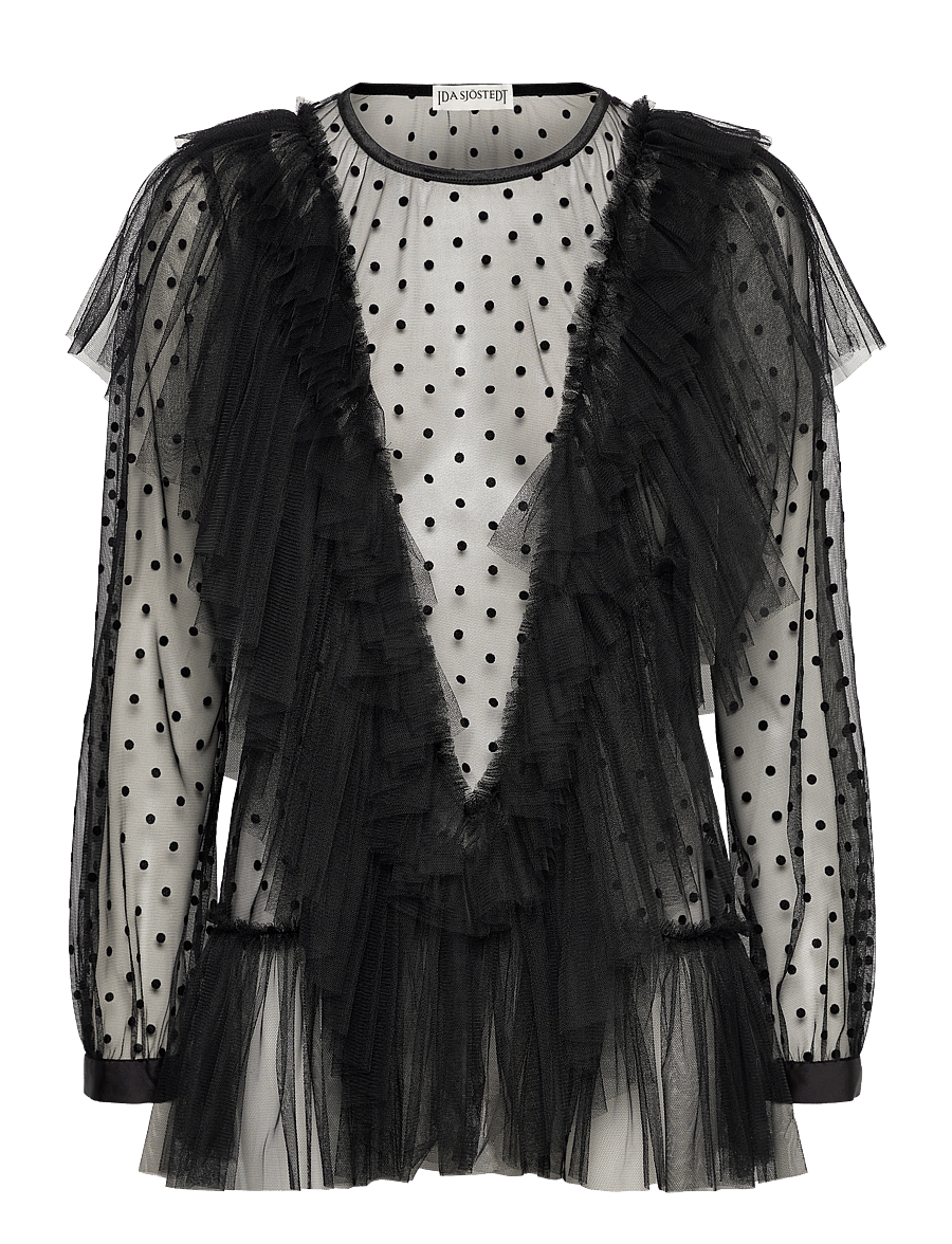 Ida Sjöstedt - NATASHA TOP - special occasions - black dot - 1
