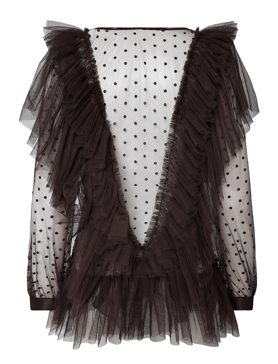 Ida Sjöstedt - NATASHA TOP - besondere anlässe - dark brown - 2