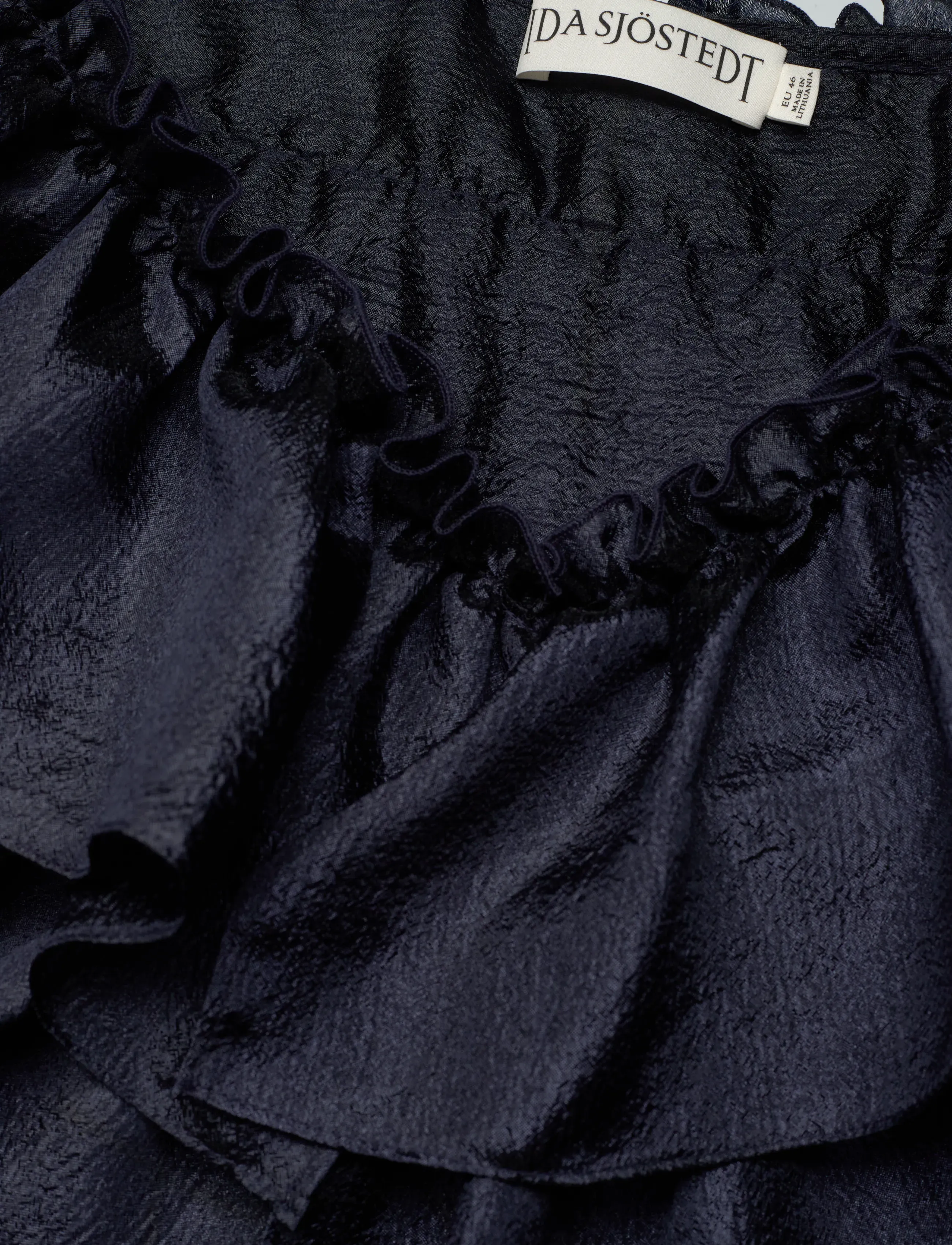 Ida Sjöstedt - EYRA TOP - kortærmede bluser - midnight - 3