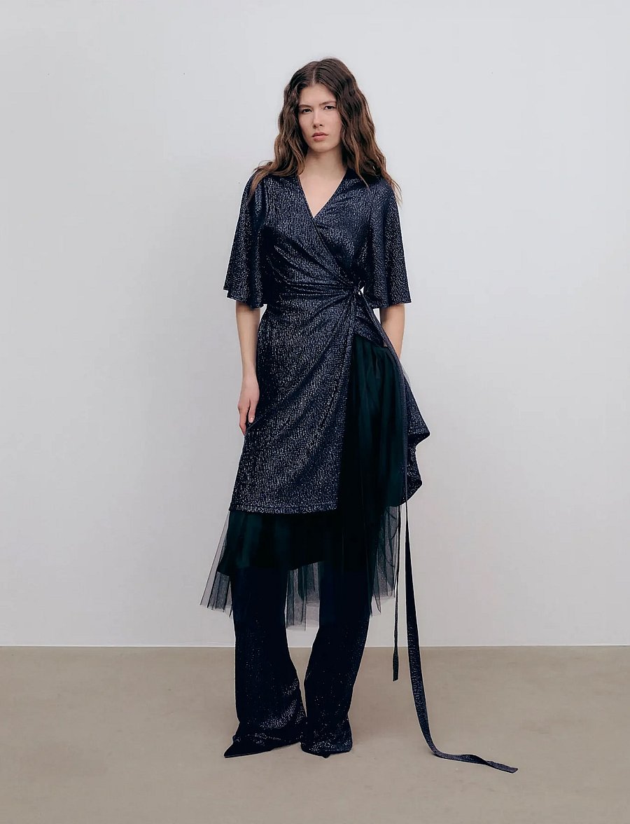 Ida Sjöstedt - ISTPALMER DRESS - sequin dresses - midnight shimmer - 0