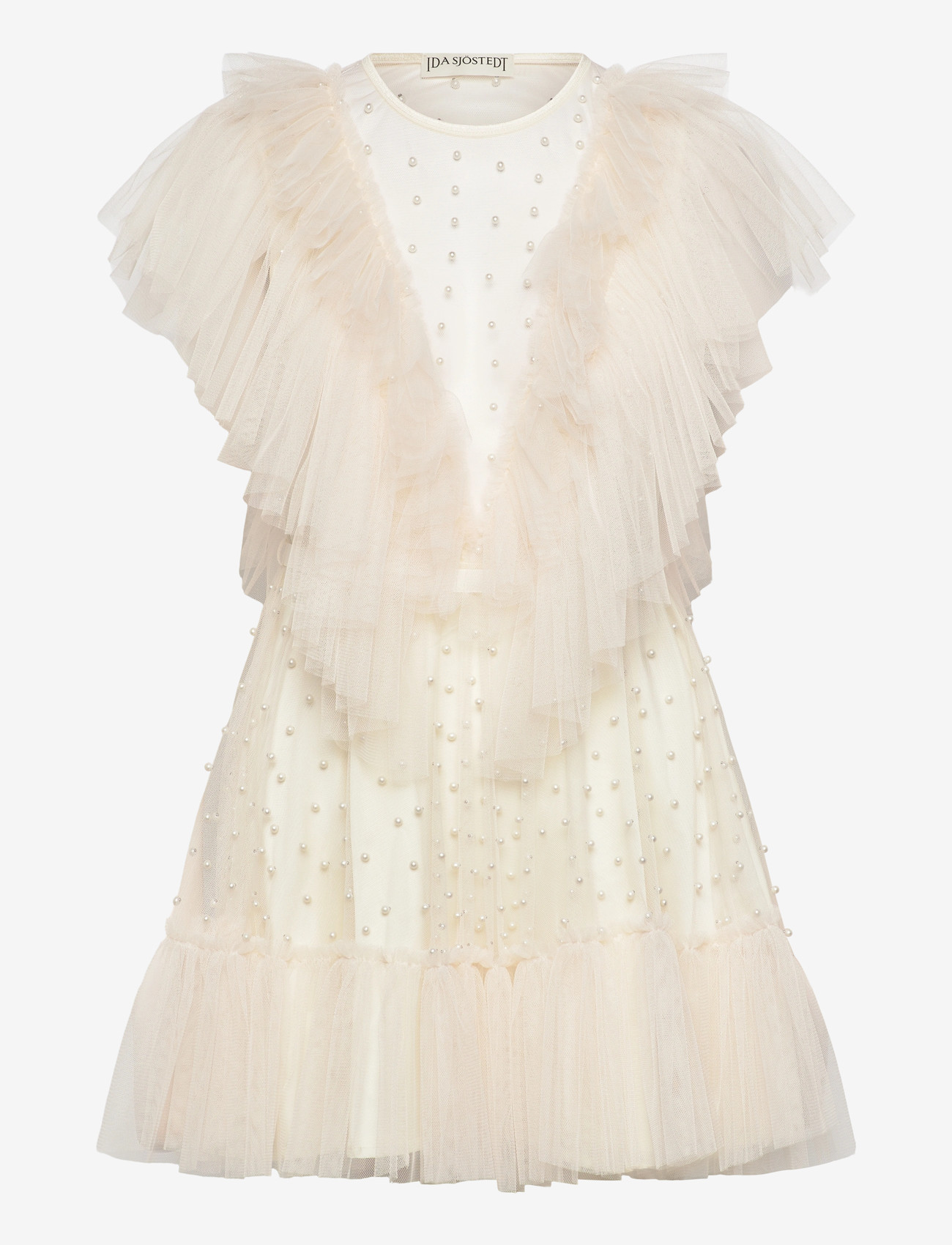 Ida Sjöstedt - NATHALIE BEAD DRESS - festklänningar - cream white - 1