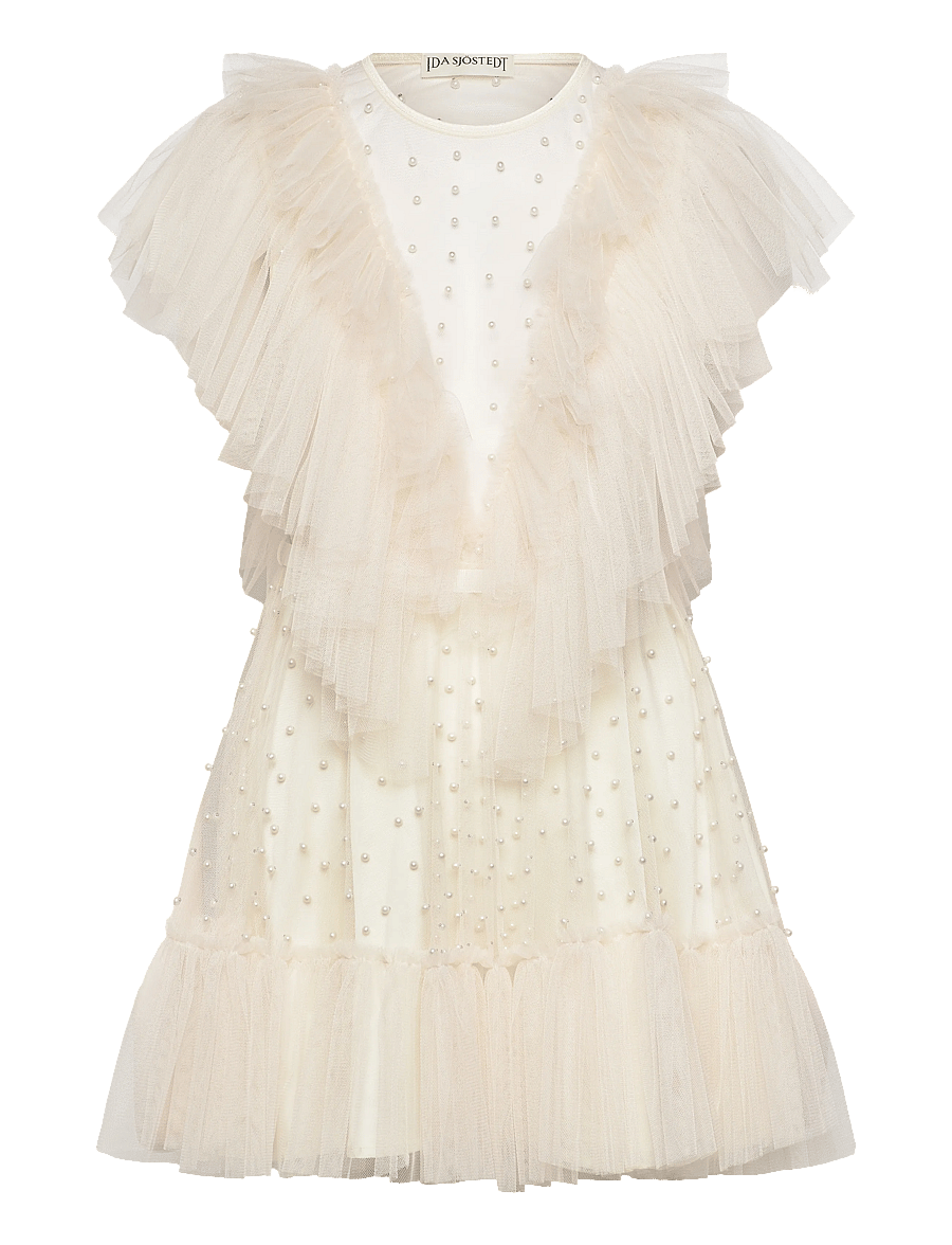 Ida Sjöstedt - NATHALIE BEAD DRESS - partykleider - cream white - 1