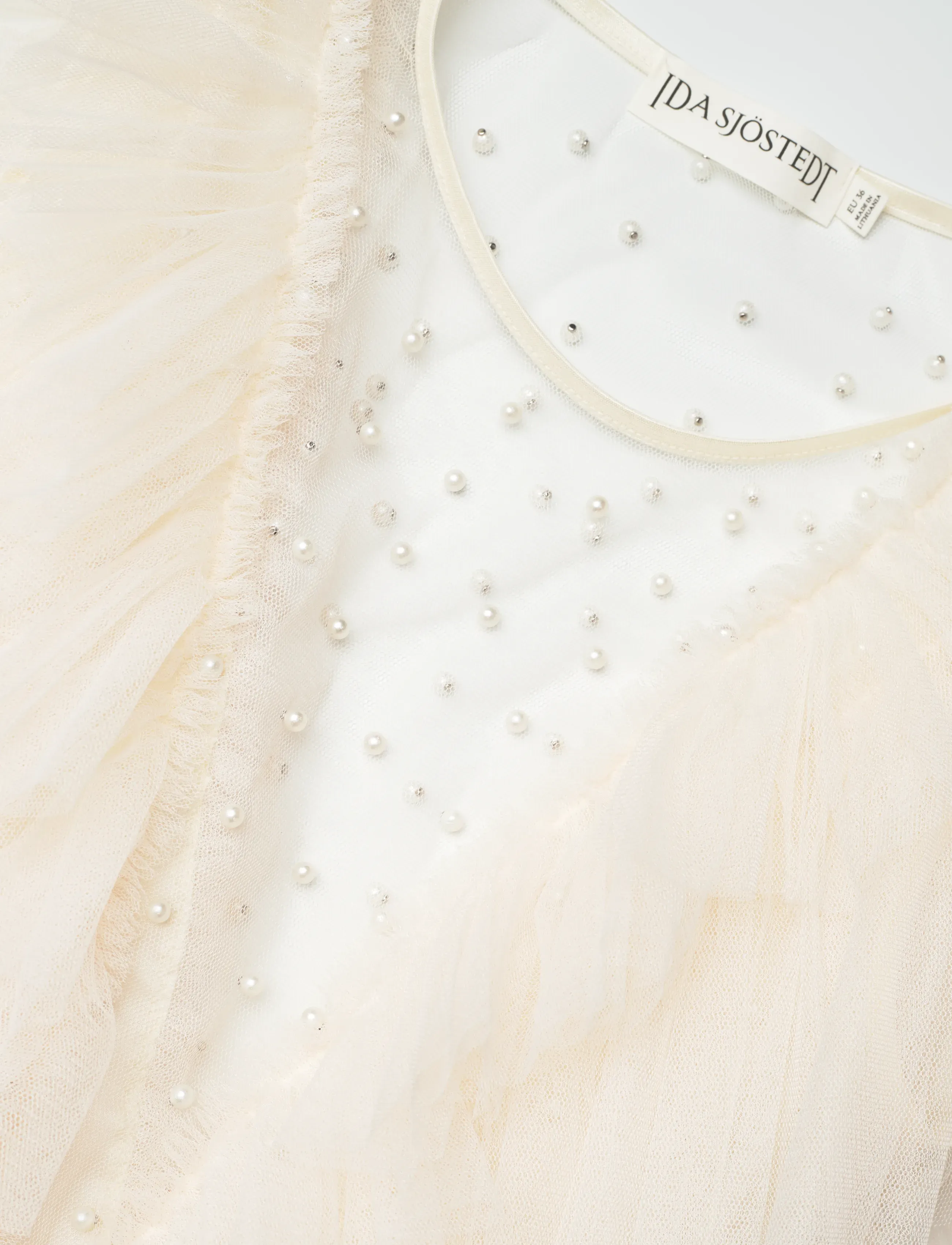 Ida Sjöstedt - NATHALIE BEAD DRESS - party dresses - cream white - 3