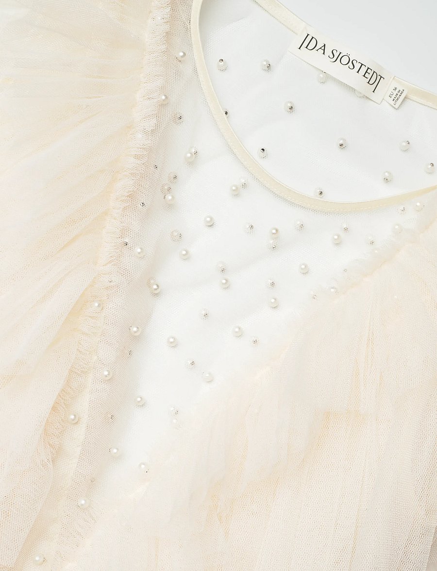 Ida Sjöstedt - NATHALIE BEAD DRESS - partykleider - cream white - 3