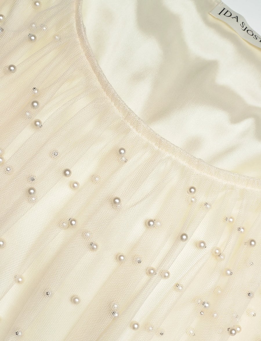 Ida Sjöstedt - RIVER BEAD DRESS - cocktailkjoler - cream white - 3