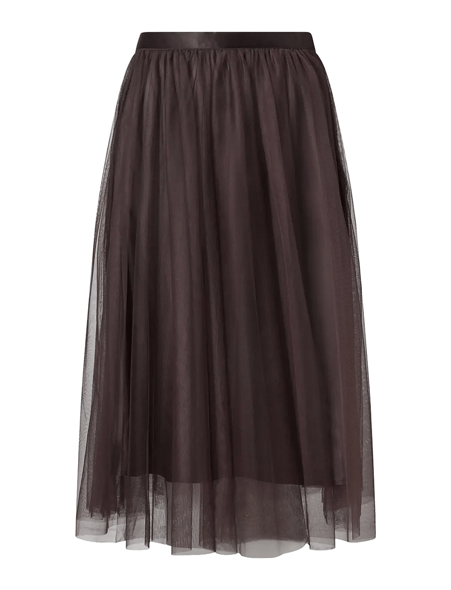 Ida Sjöstedt - AIMEE SKIRT - midi nederdele - dark brown - 1