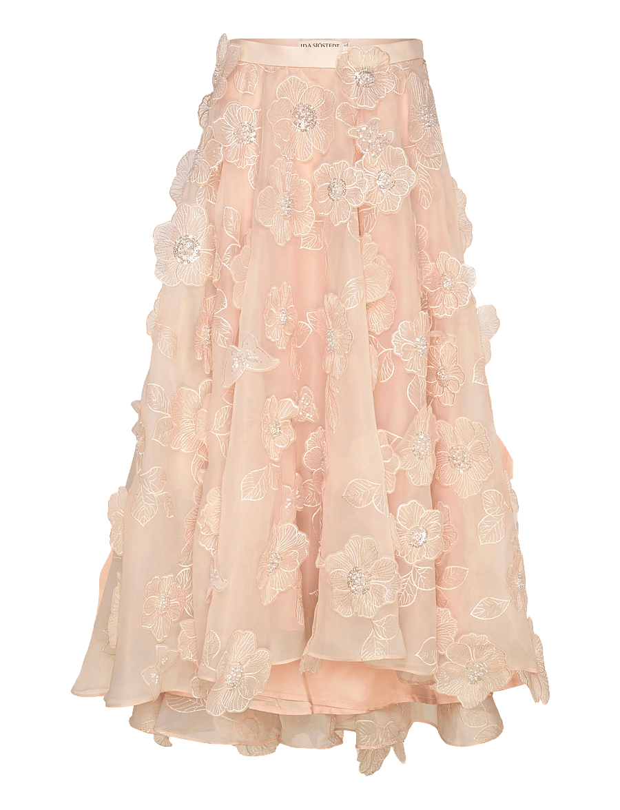 Ida Sjöstedt - ISTGARDENIA SKIRT - paillettenrokken - soft peach - 1