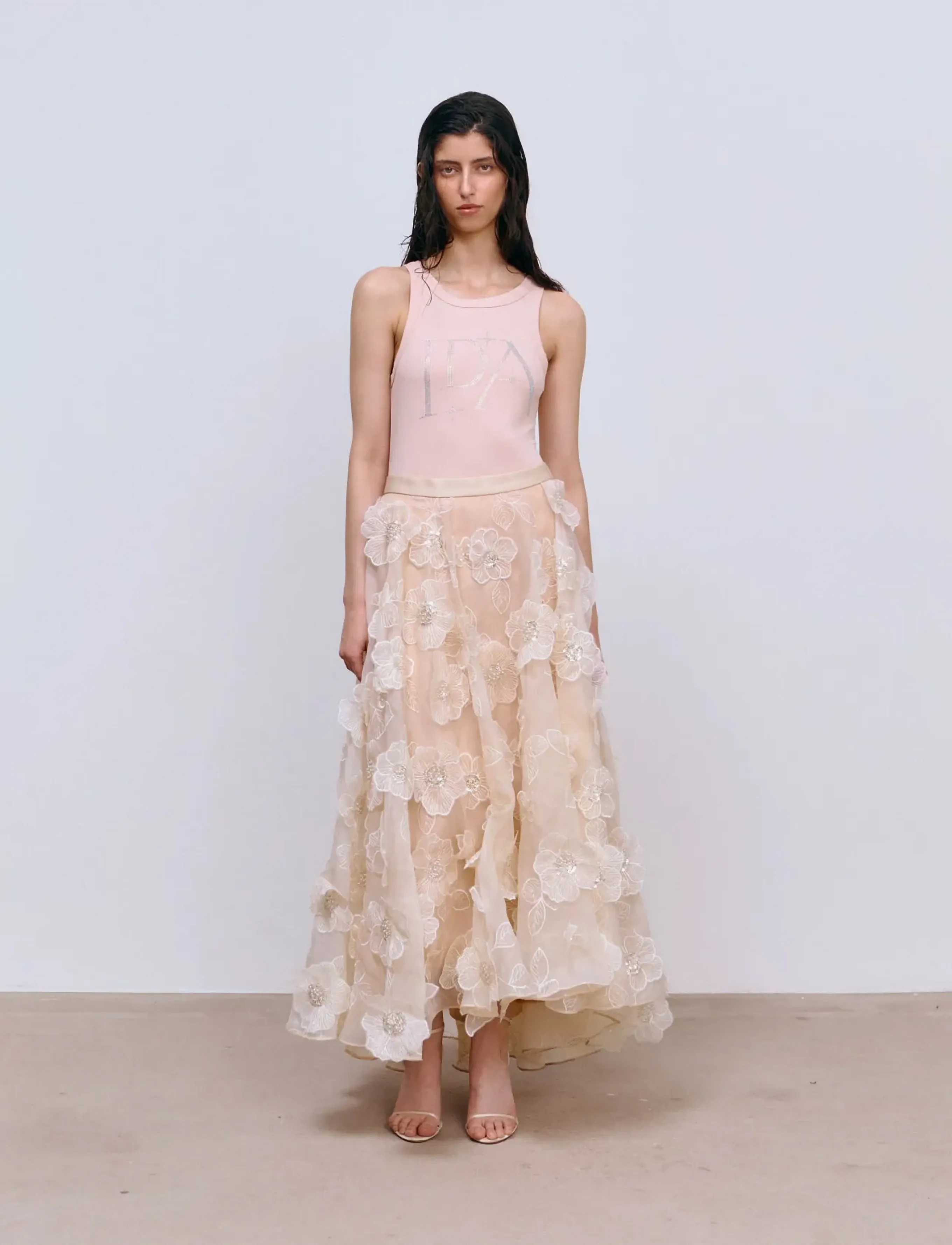 Ida Sjöstedt ISTGARDENIA SKIRT - Nederdele - SOFT PEACH / pink/rose