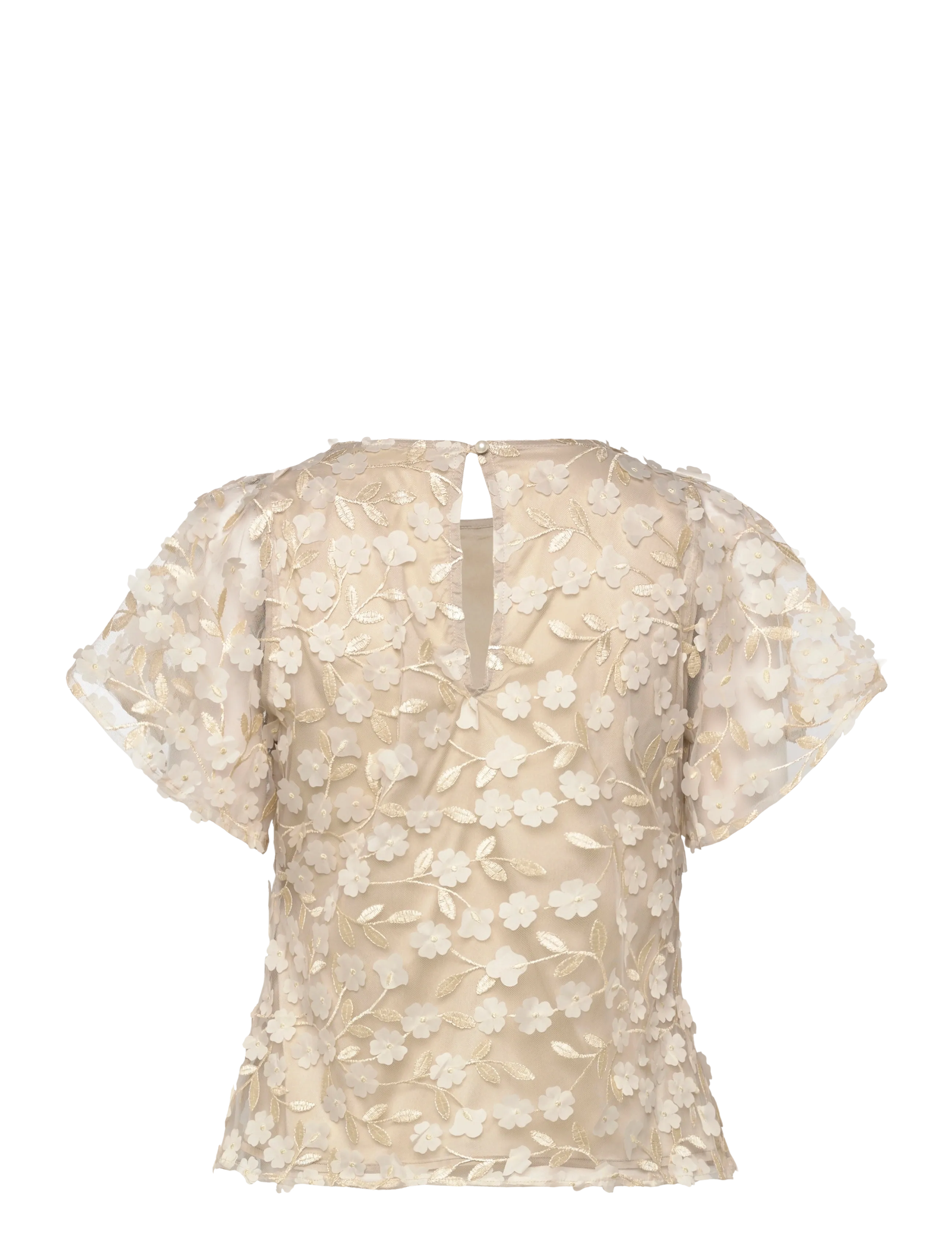 Ida Sjöstedt - ISTLILJA TOP - blouses à manches courtes - greige - 2