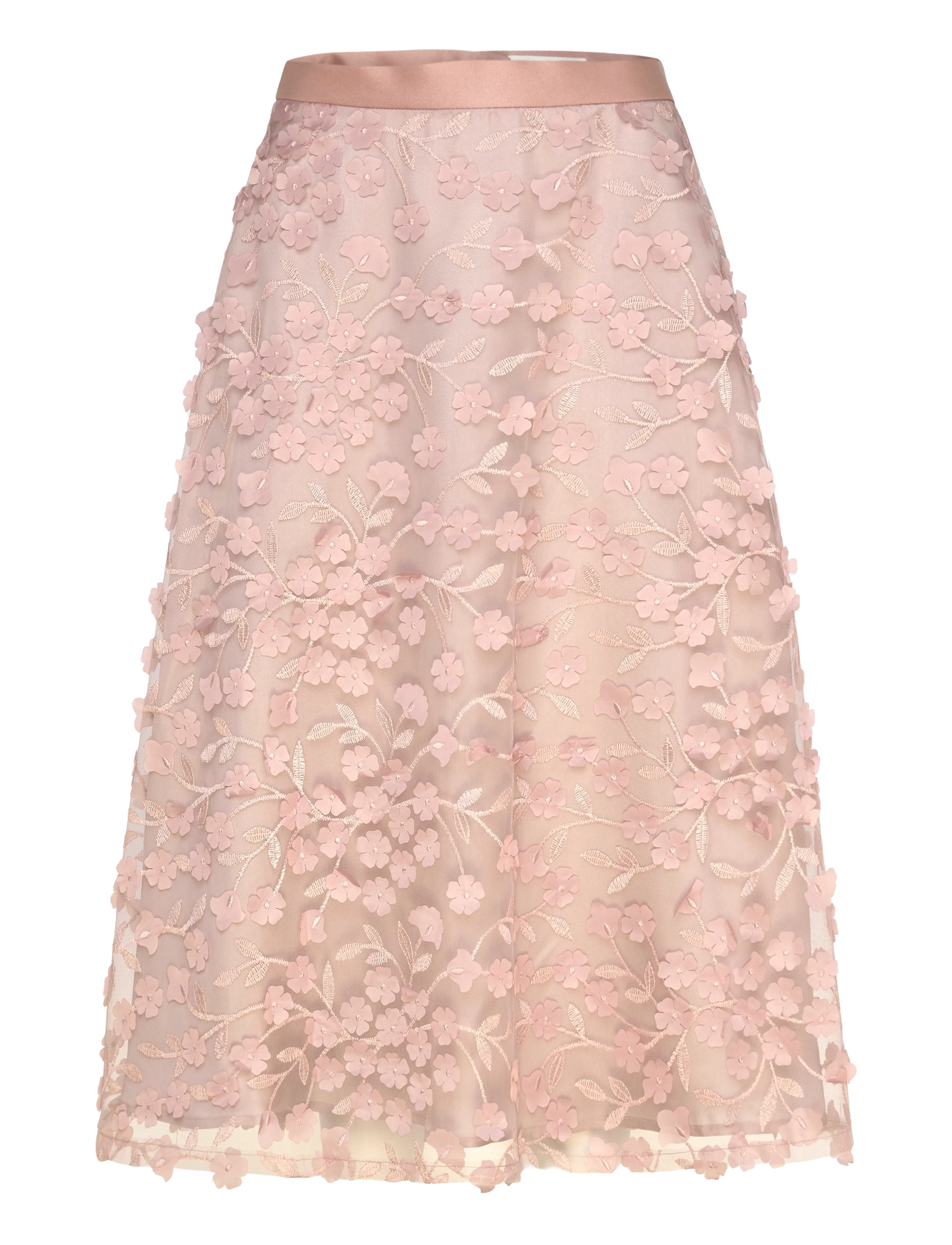 Ida Sjöstedt ISTRAVEN SKIRT - Midihameet - PALE MINK / pink/rose