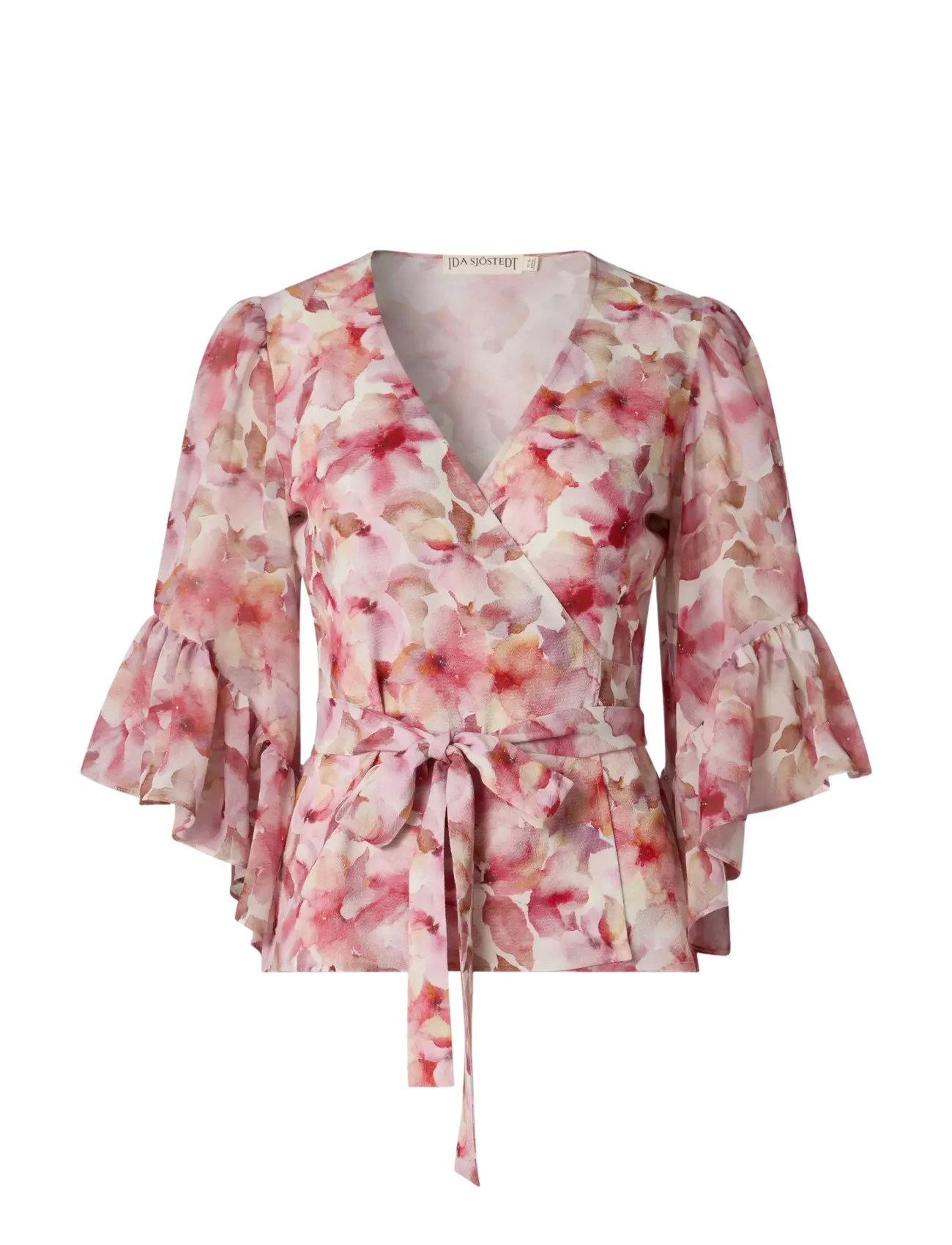 Ida Sjöstedt - HALLIE BLOUSE - coral florals - 1