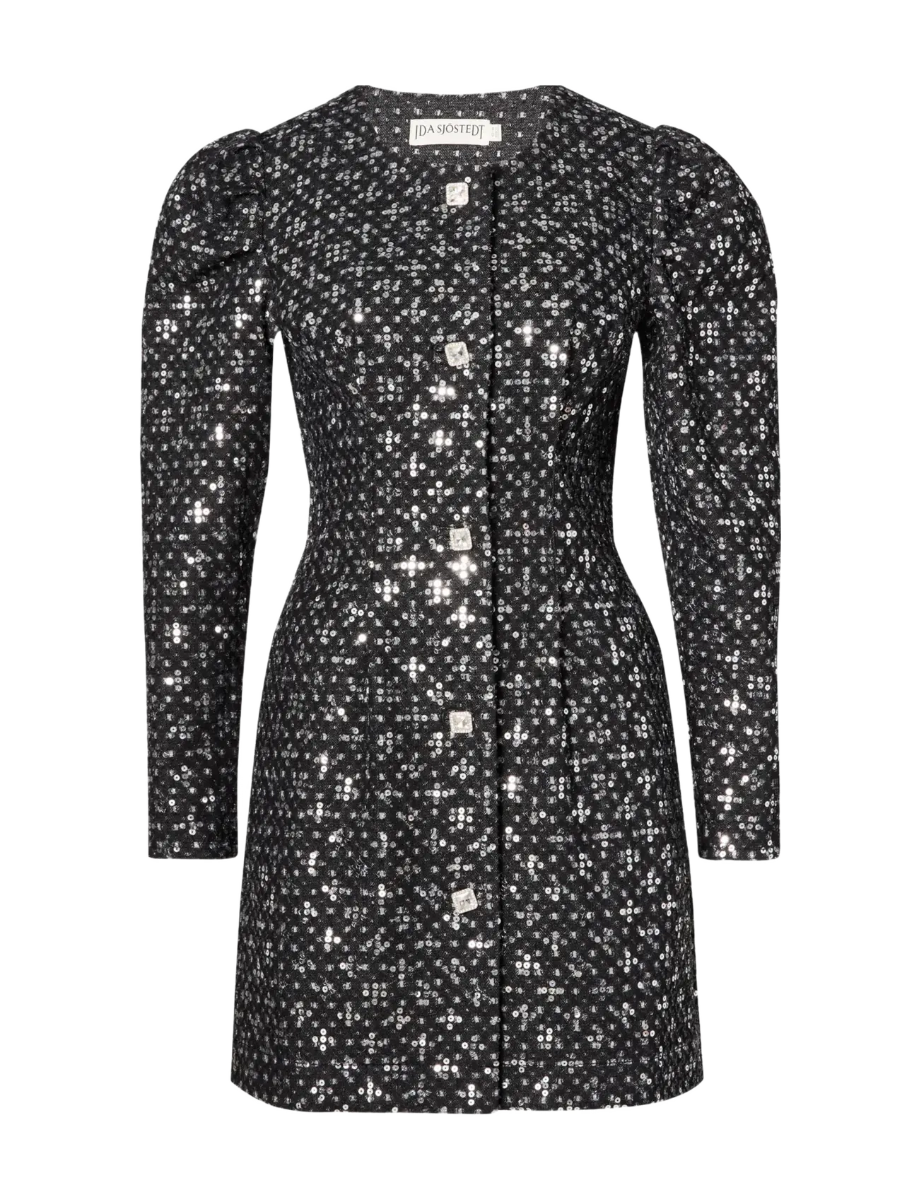 Ida Sjöstedt GABRIELLE DRESS - Minikleidid - WASHED BLACK / black