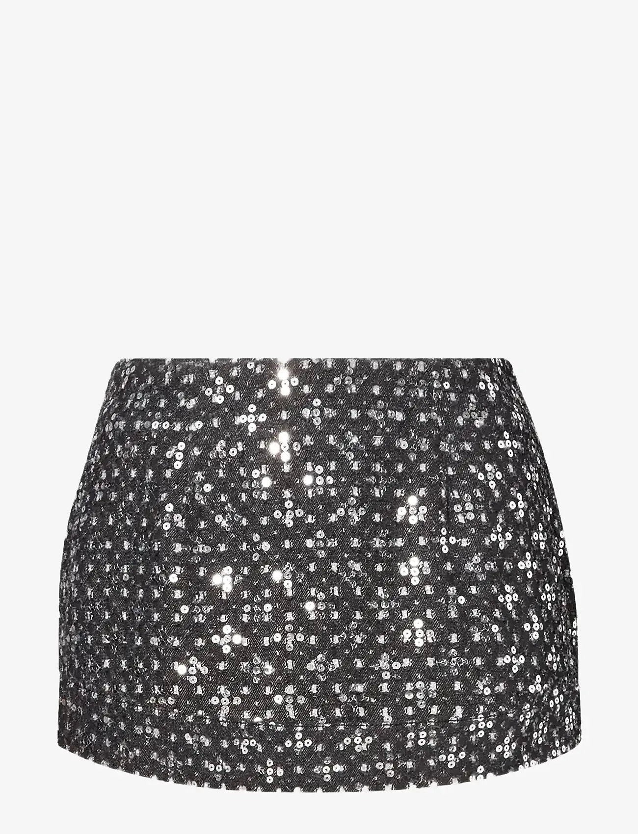 Ida Sjöstedt - CAMILLA SKIRT - paljettkjolar - washed black - 1