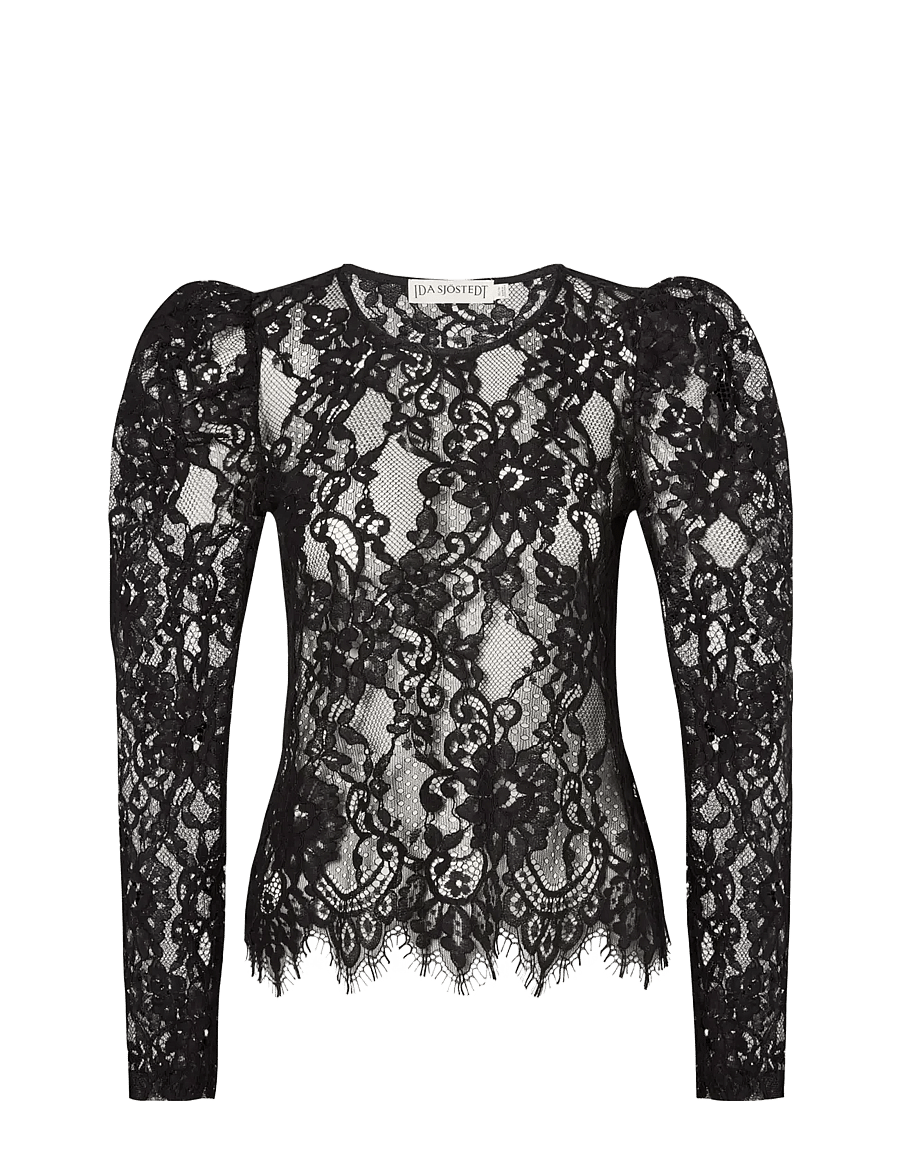 Ida Sjöstedt - MAXINE TOP - langærmede bluser - black - 1