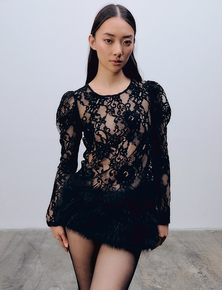 Ida Sjöstedt - MAXINE TOP - langærmede bluser - black - 0