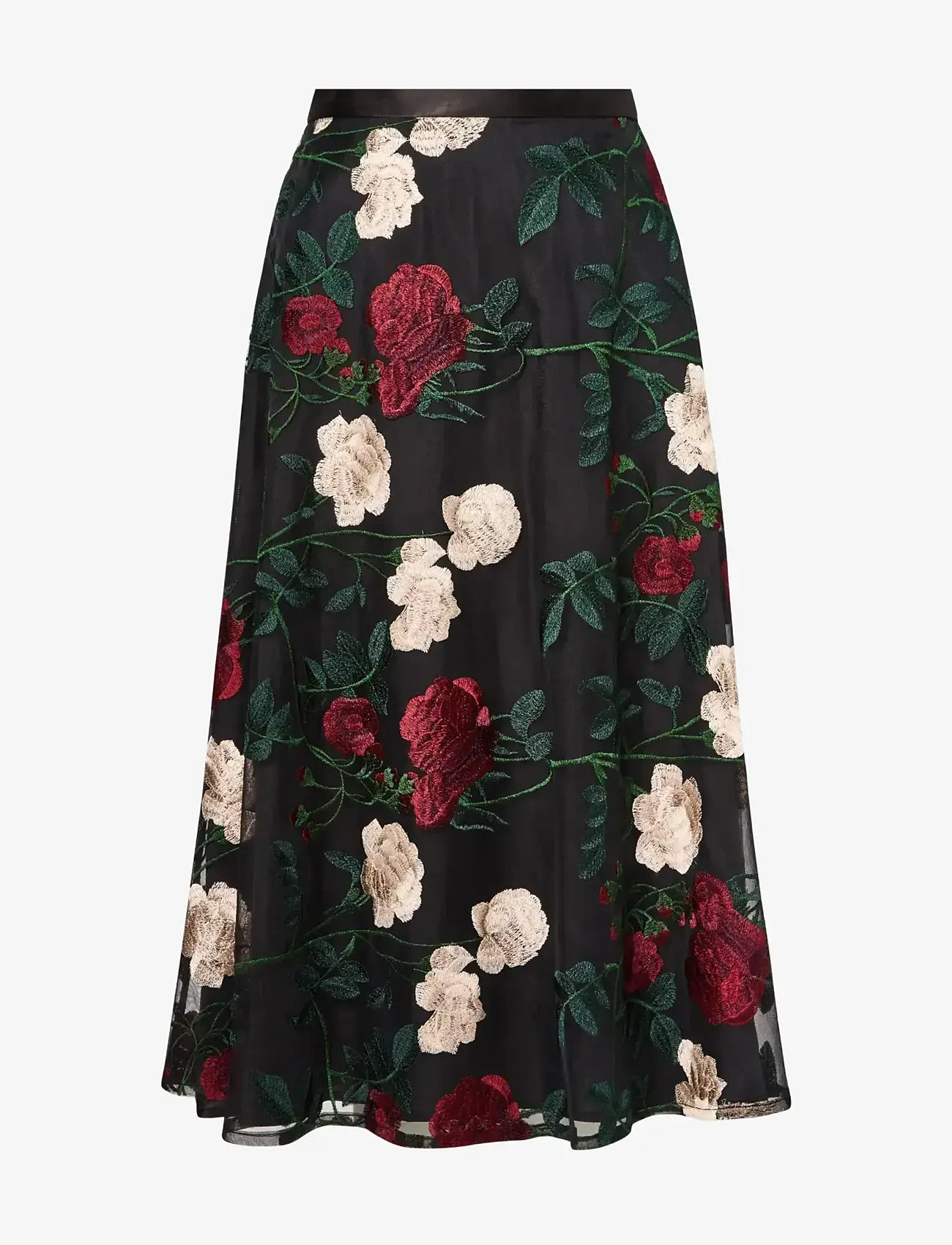 Ida Sjöstedt - RAVEN SKIRT - midi-röcke - black floral - 1
