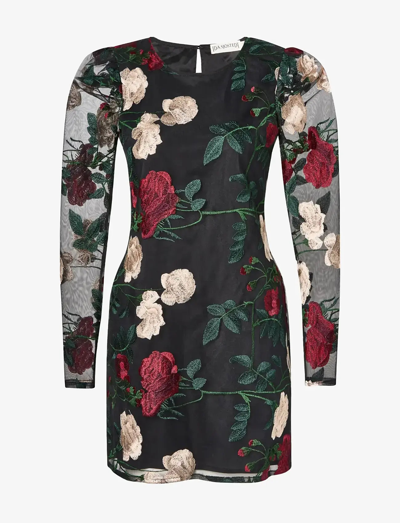 Ida Sjöstedt - KAIA DRESS - short dresses - black floral - 1
