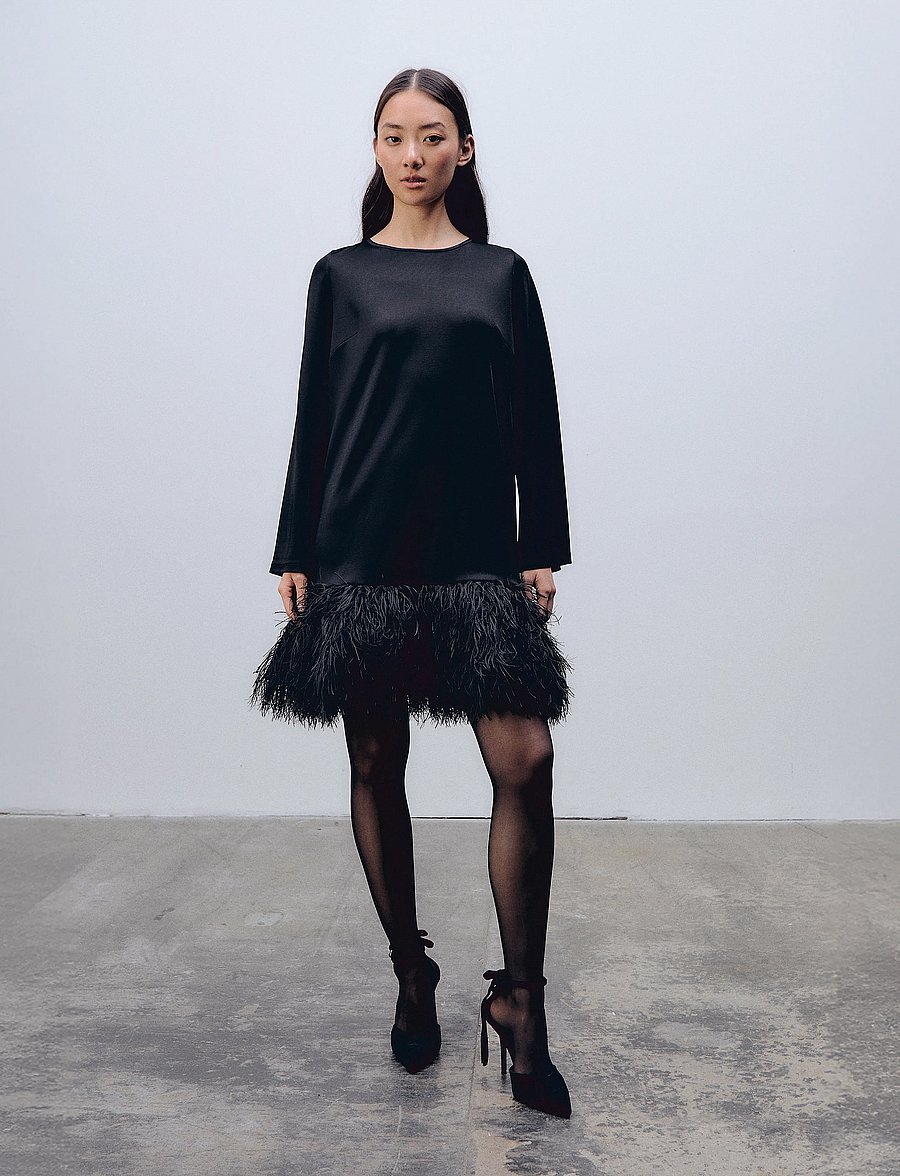 Ida Sjöstedt - COURTNEY DRESS - korta klänningar - black - 0