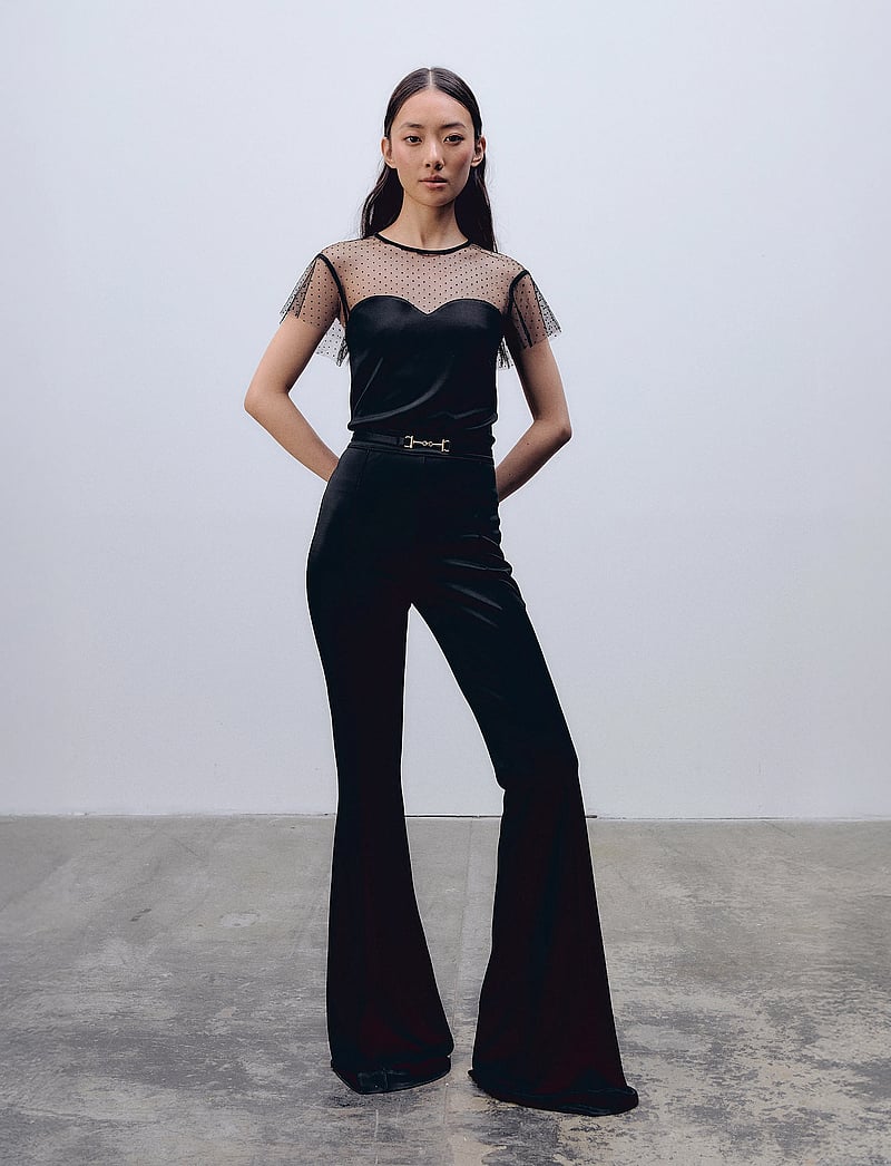 Ida Sjöstedt - EVE TROUSERS - trumpettihousut - black - 0