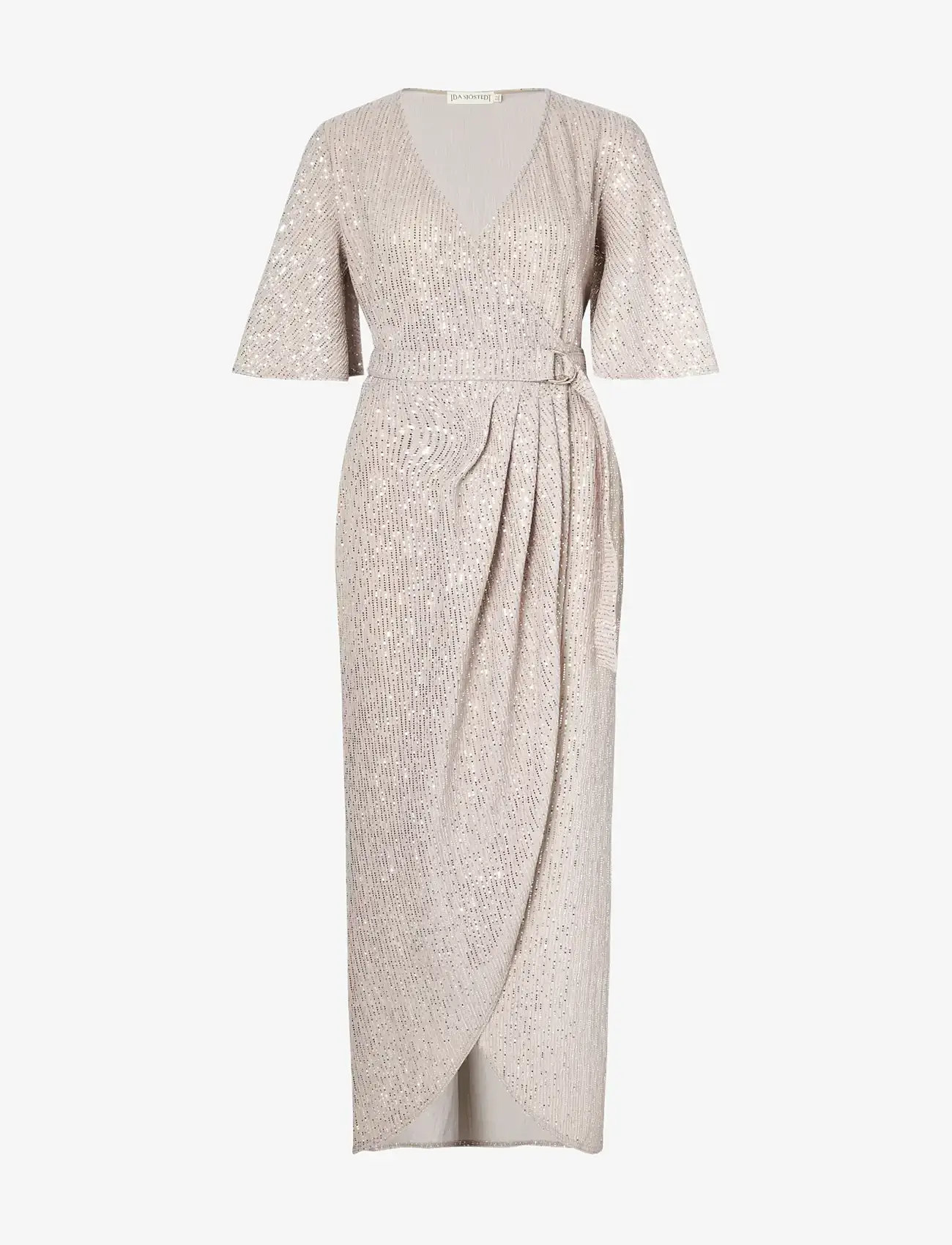 Ida Sjöstedt - CARLY DRESS - festkjoler - greige silver - 1