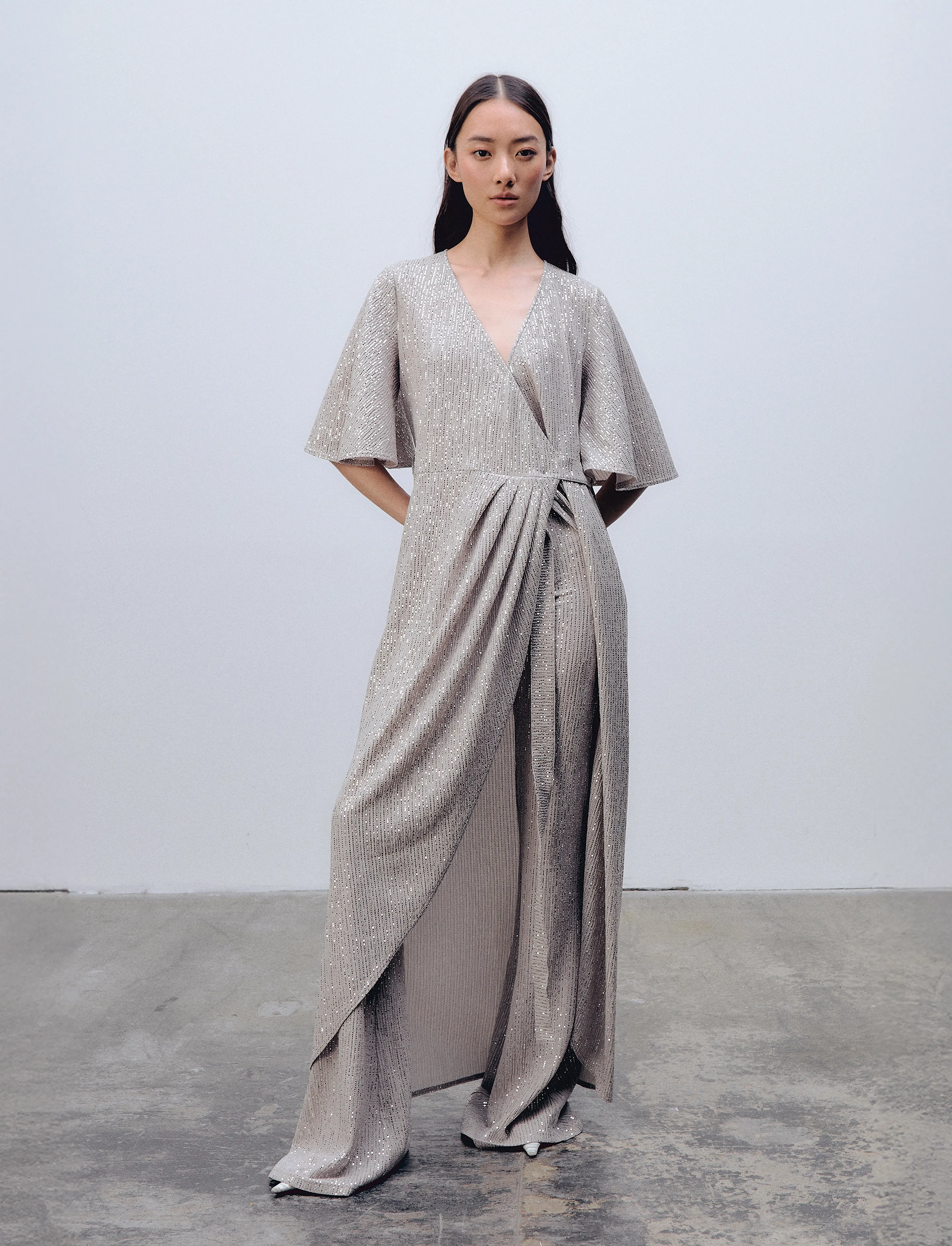 Ida Sjöstedt Carly Dress, 34, Beige, Kjoler > Maxikjole, Dame