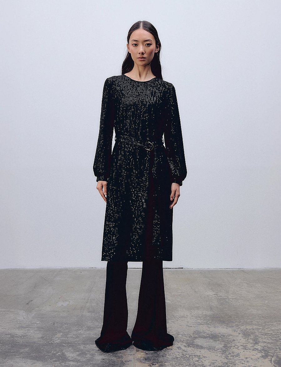 Ida Sjöstedt - GIA DRESS - festkjoler - black shimmer - 0