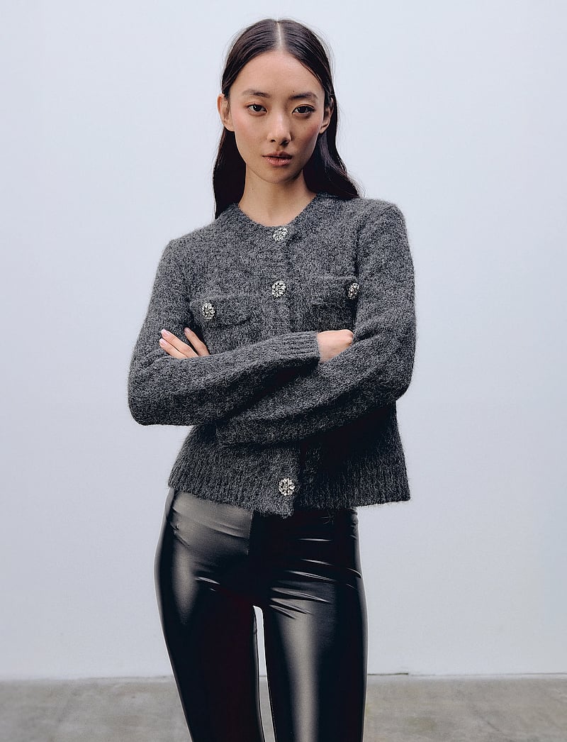 Ida Sjöstedt - JULEE CARDIGAN - kardiganid - dark grey - 0