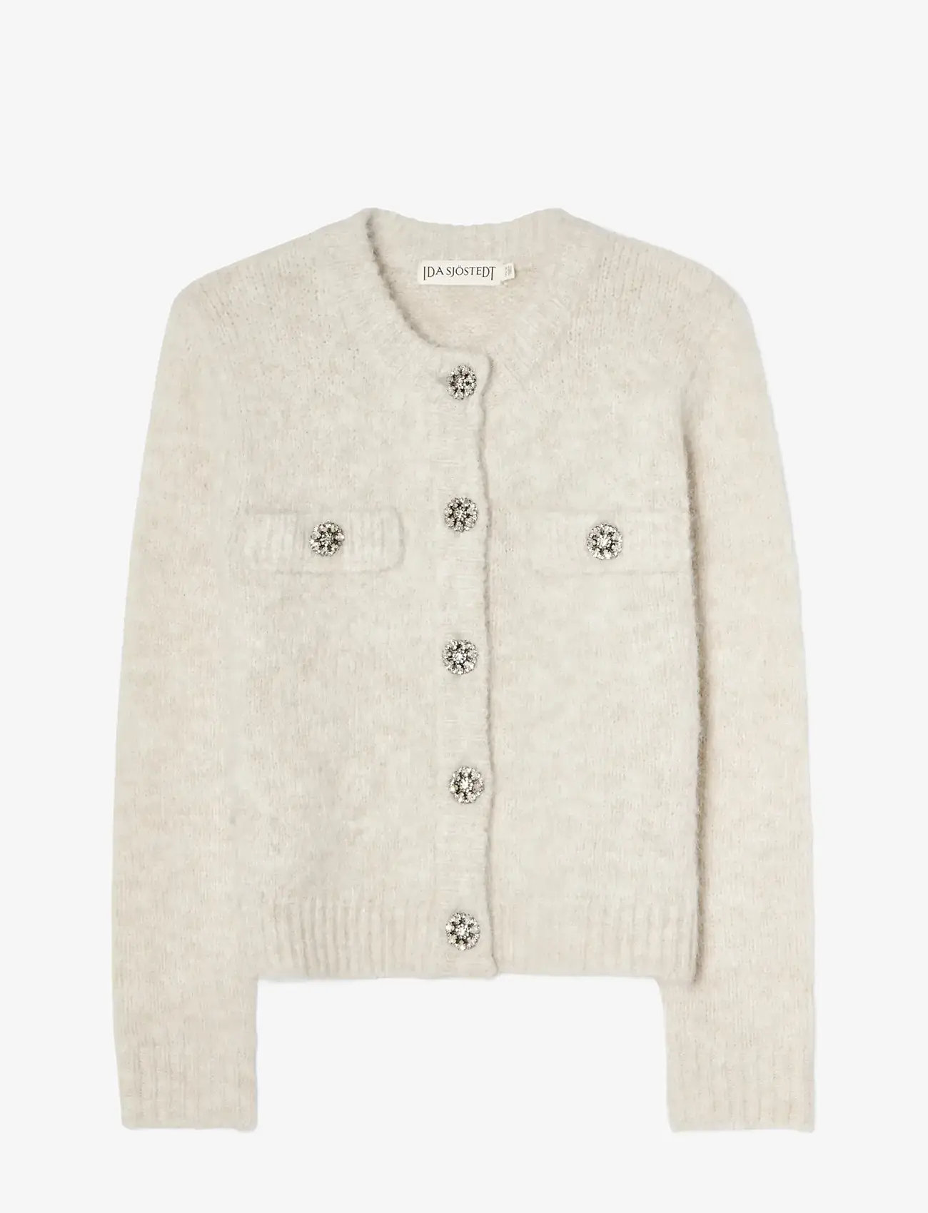 Ida Sjöstedt - JULEE CARDIGAN - kardiganid - silver white - 1