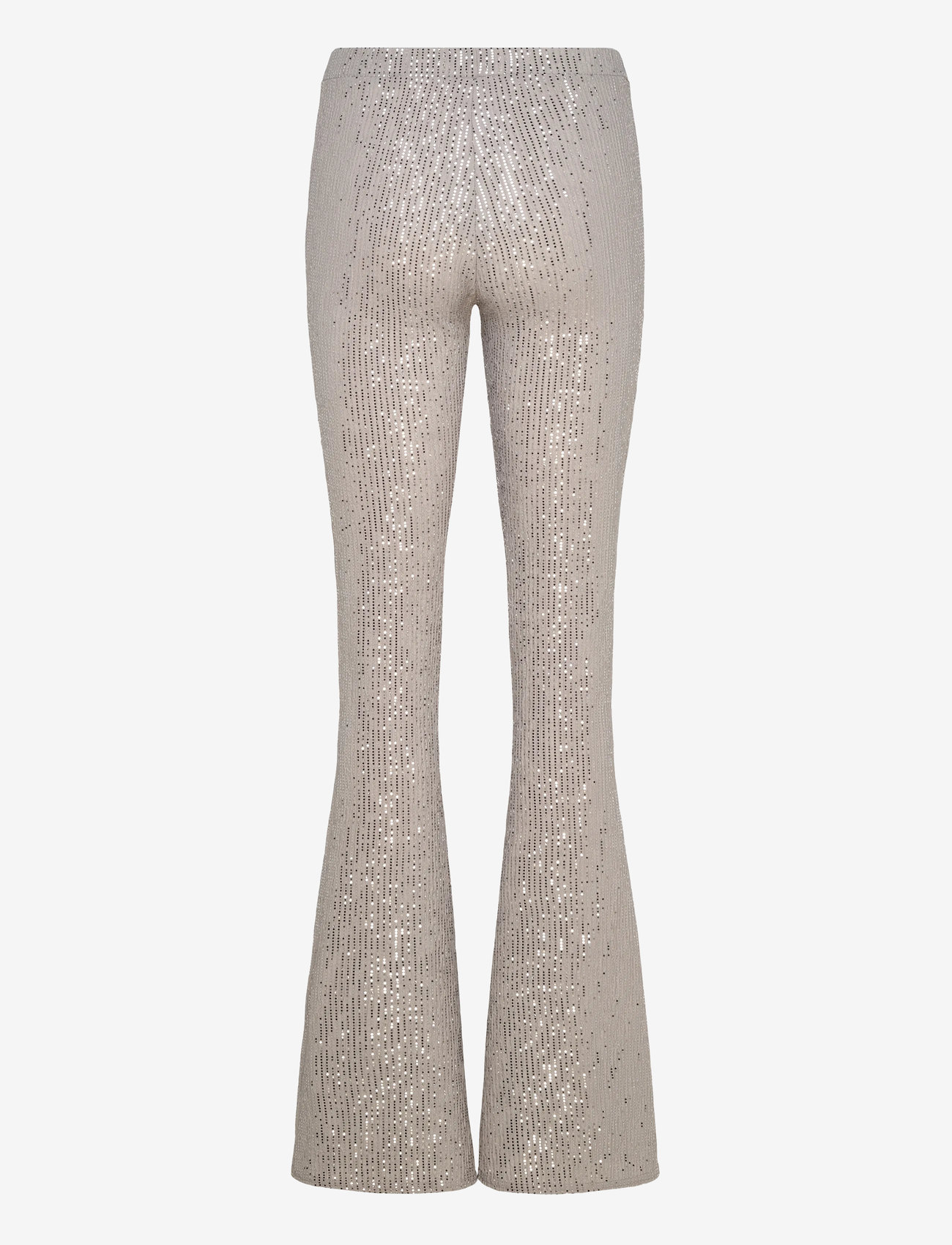Ida Sjöstedt - STAR TROUSERS - utsvängda byxor - greige silver - 2