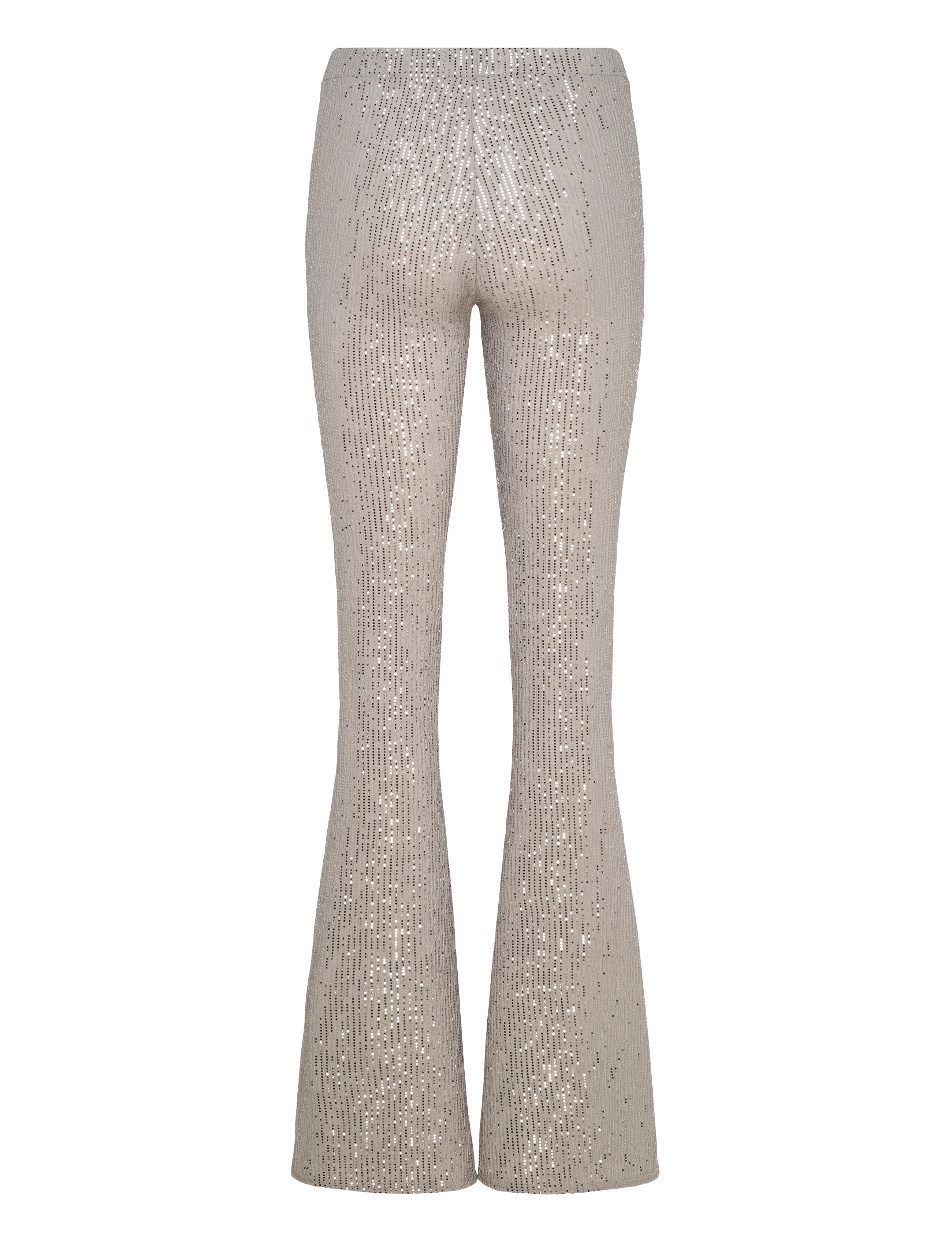 Ida Sjöstedt - STAR TROUSERS - flared broeken - greige silver - 2