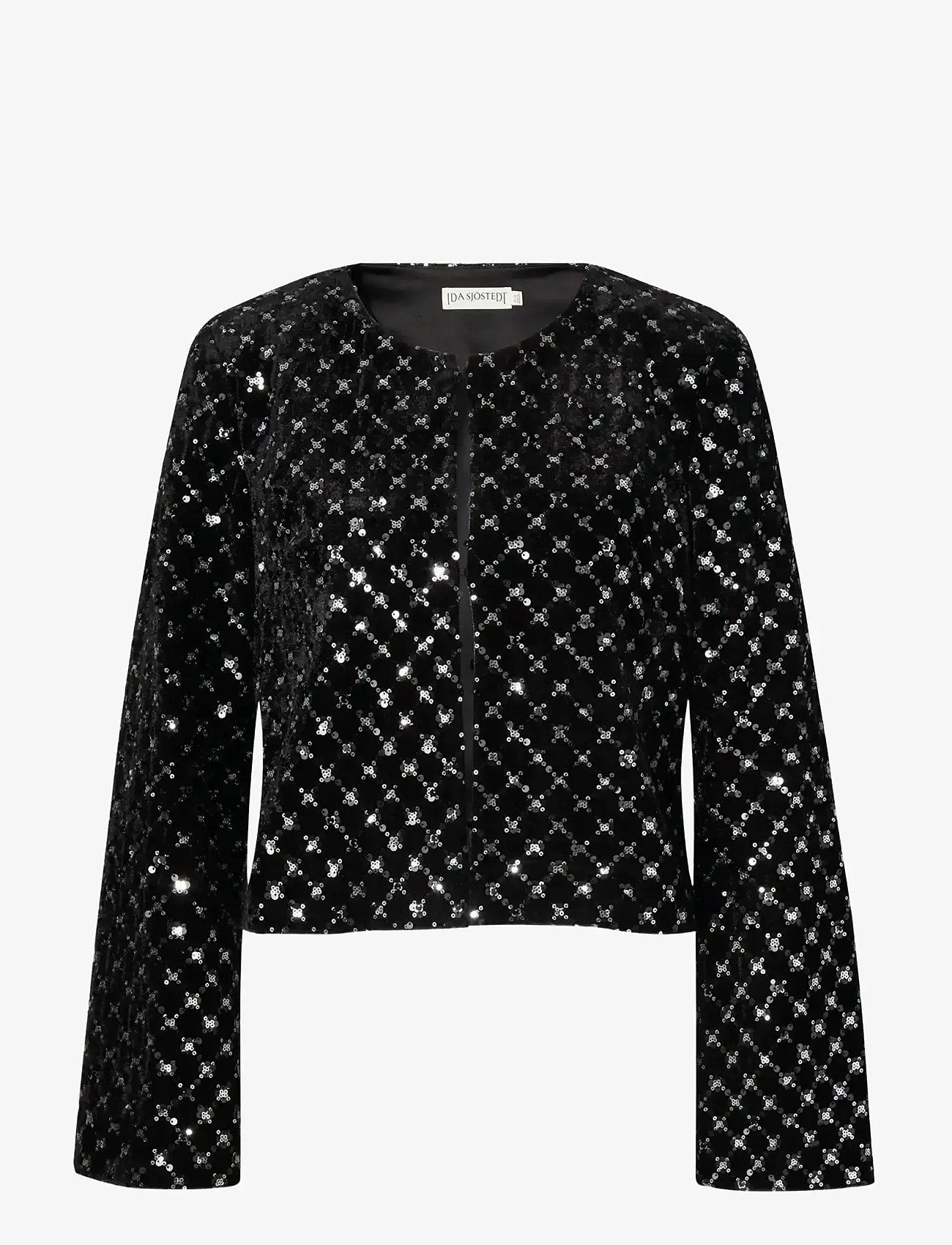 Ida Sjöstedt - TABITHA JACKET - forårsjakker - black glimmer - 0