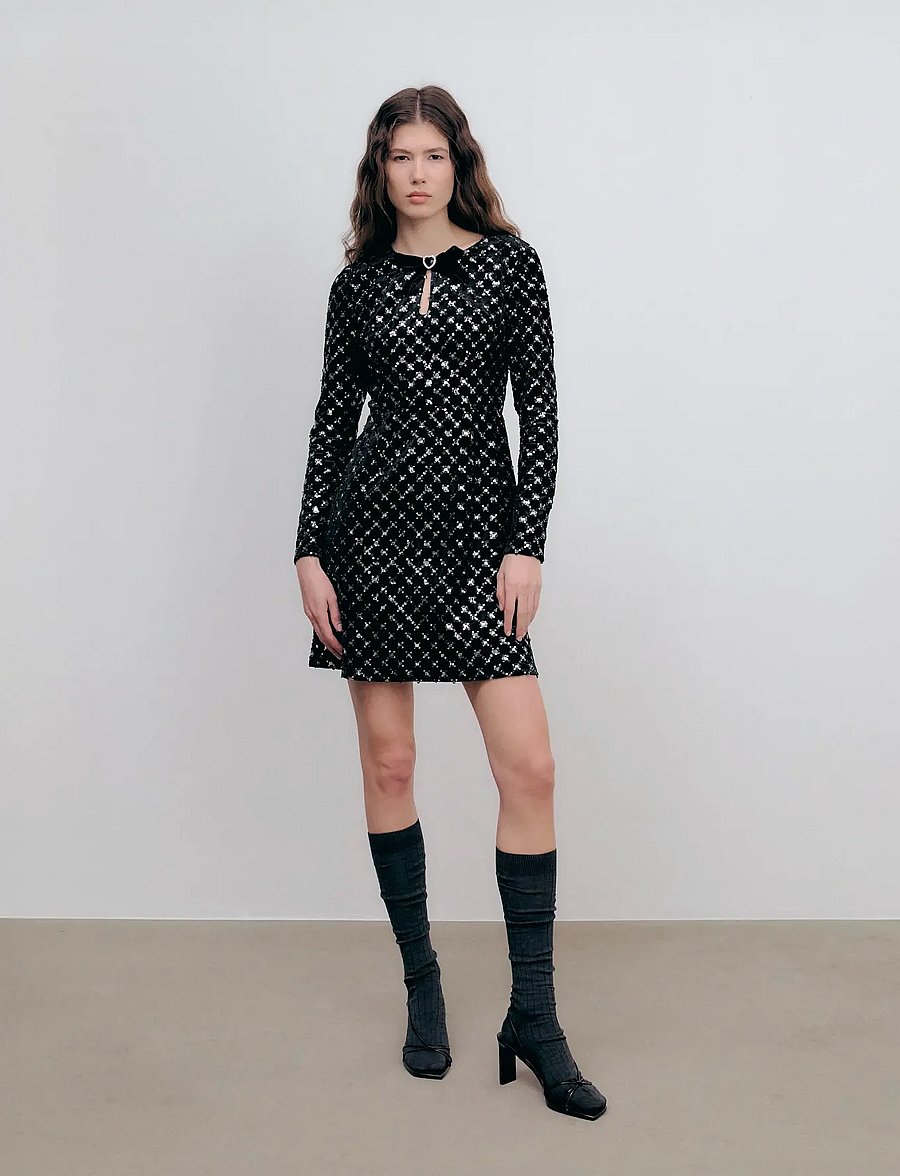 Ida Sjöstedt - SADIE DRESS - cocktailkleider - black glimmer - 0