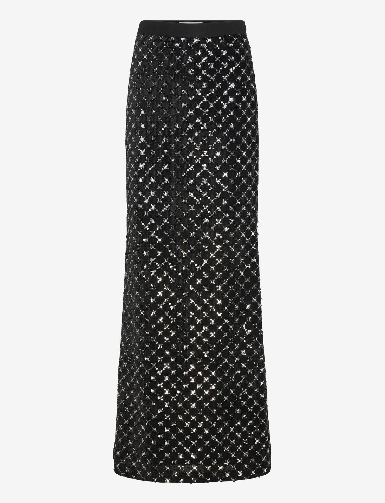 Ida Sjöstedt - ISTXENIA SKIRT - sequin skirts - black glimmer - 1