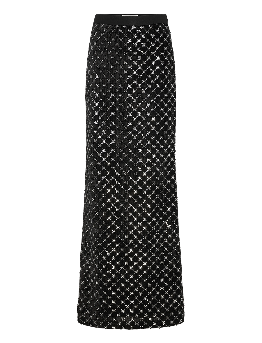 Ida Sjöstedt - ISTXENIA SKIRT - paillet nederdele - black glimmer - 1