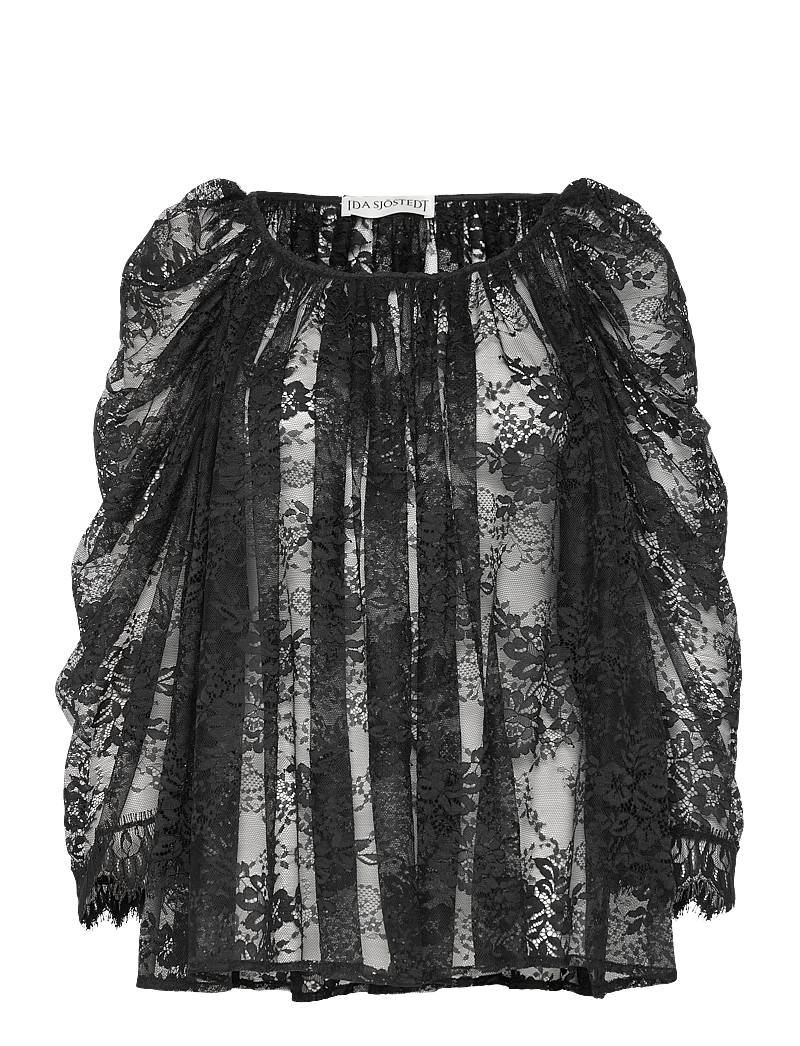 Ida Sjöstedt - ISTGRACE TOP - long sleeved blouses - black - 1