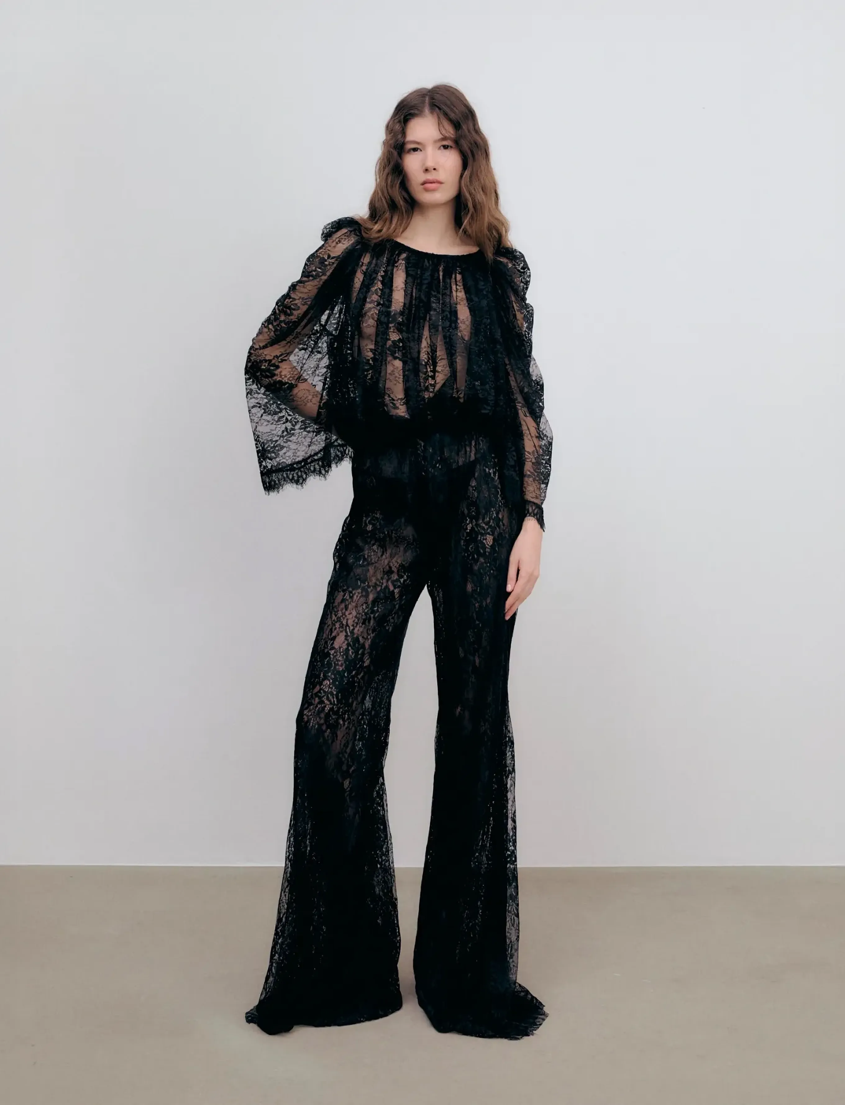 Ida Sjöstedt Istvictoria Trousers, 38, Black, Bukser > Brede Ben, Dame