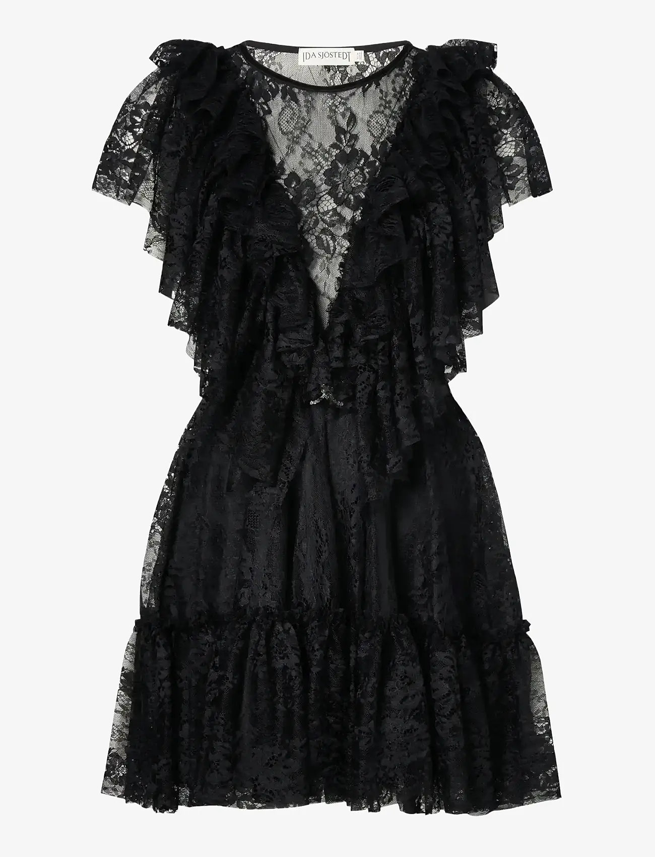 Ida Sjöstedt - LETICIA DRESS - blondekjoler - black - 1