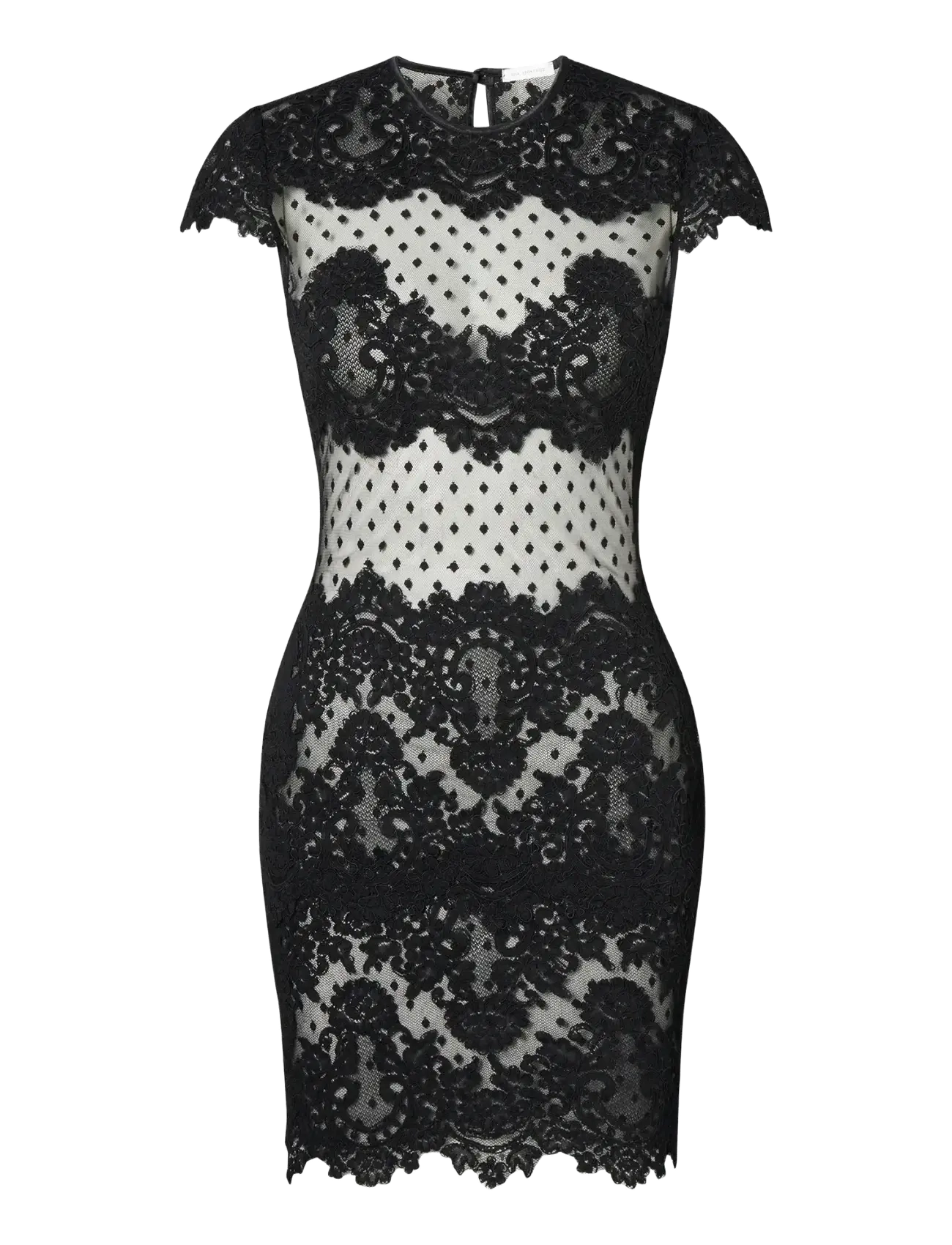 Ida Sjöstedt MEENA DRESS - Lace dresses - BLACK / black